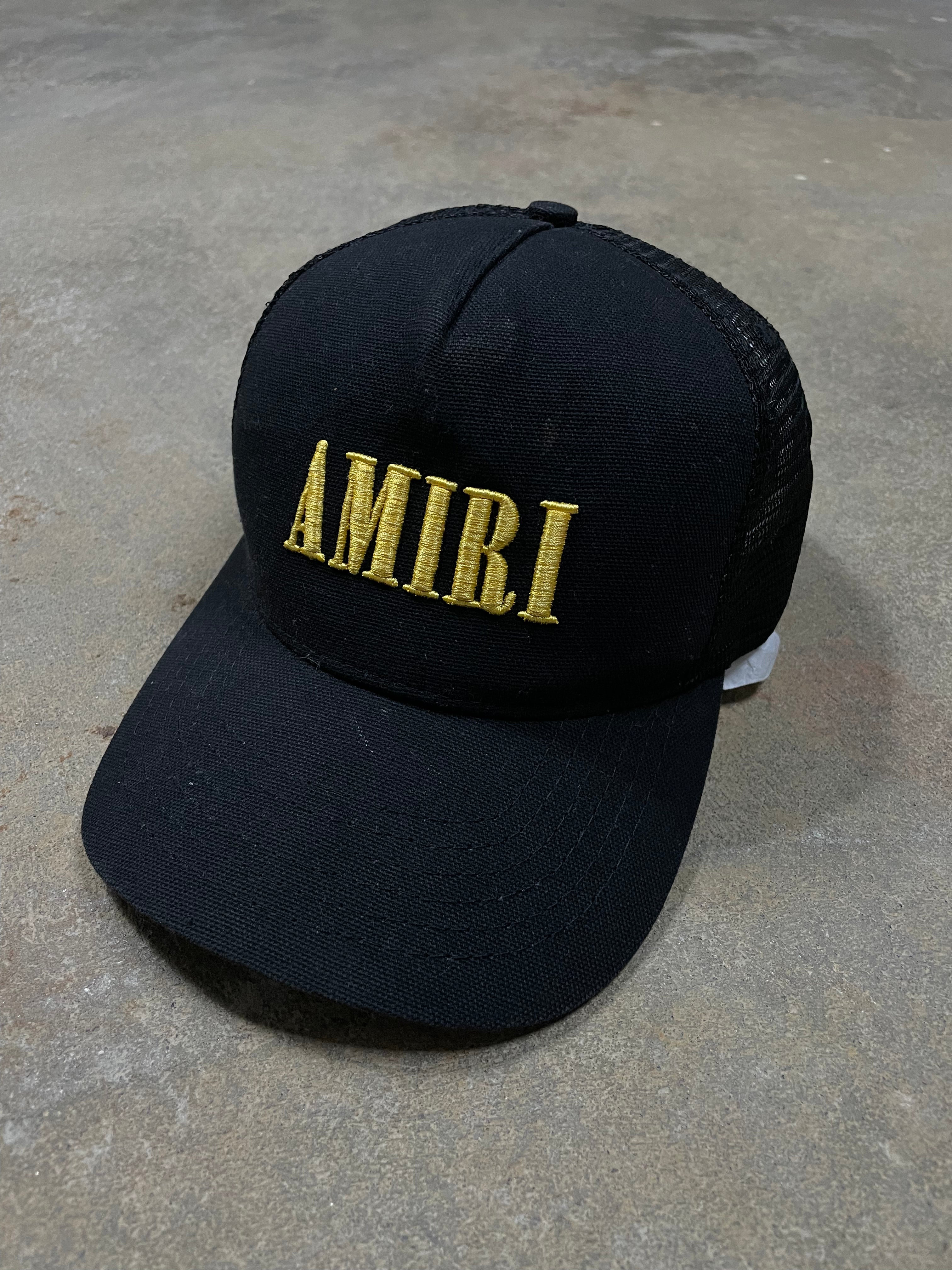 Amiri Black & Yellow Cap