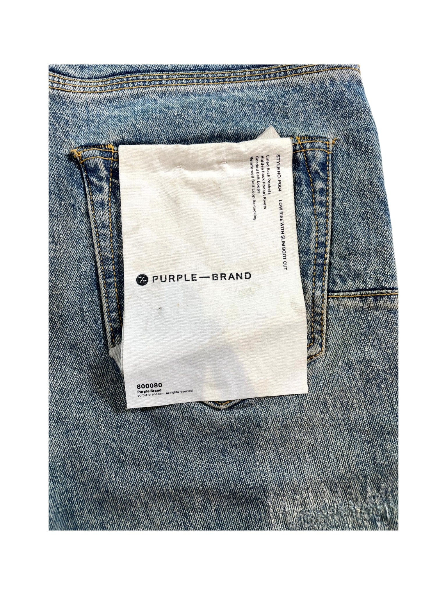 Purple Brand Plain Dark Wash Jeans