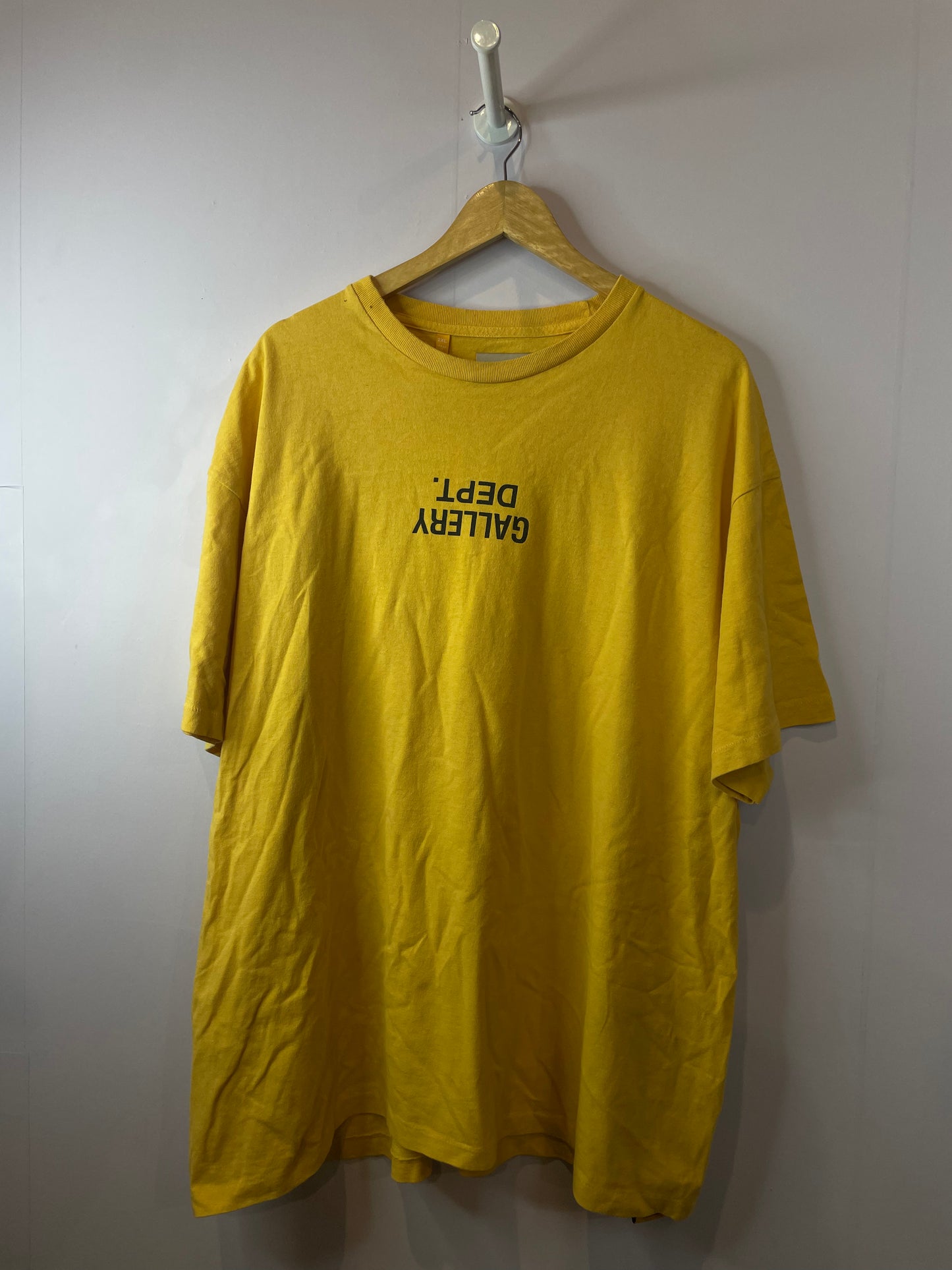 Gallery Dept Tee Yellow Black Used XXL