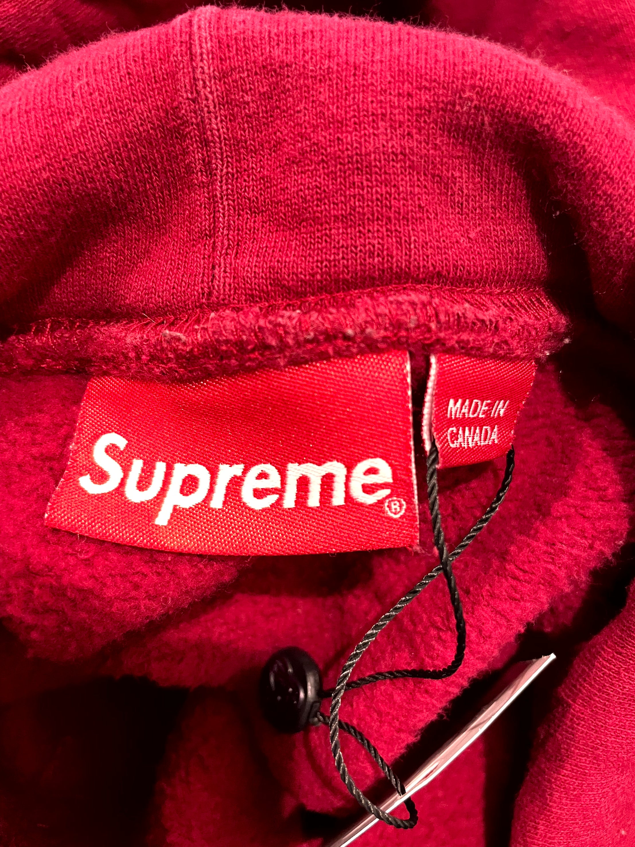 Supreme Script Maroon & Gold Hoodie