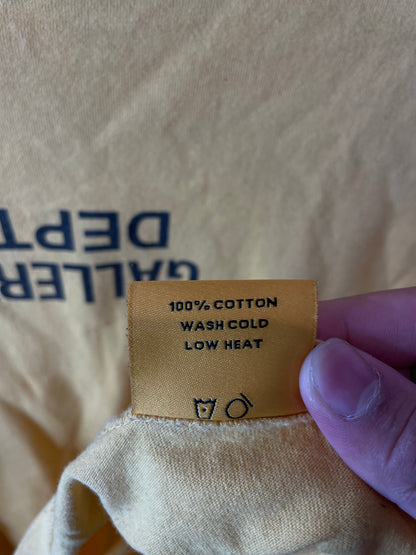 Gallery Dept Tee Yellow Black Used XXL