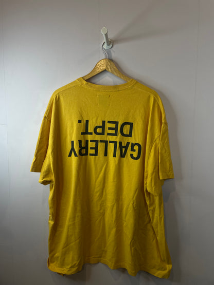 Gallery Dept Tee Yellow Black Used XXL