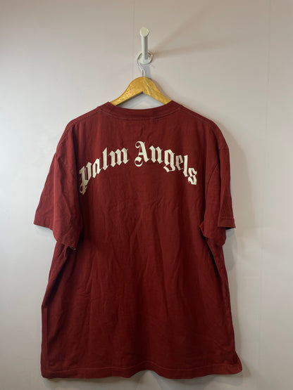 Palm Angels Teddy Bear Tee Maroon Used XXL