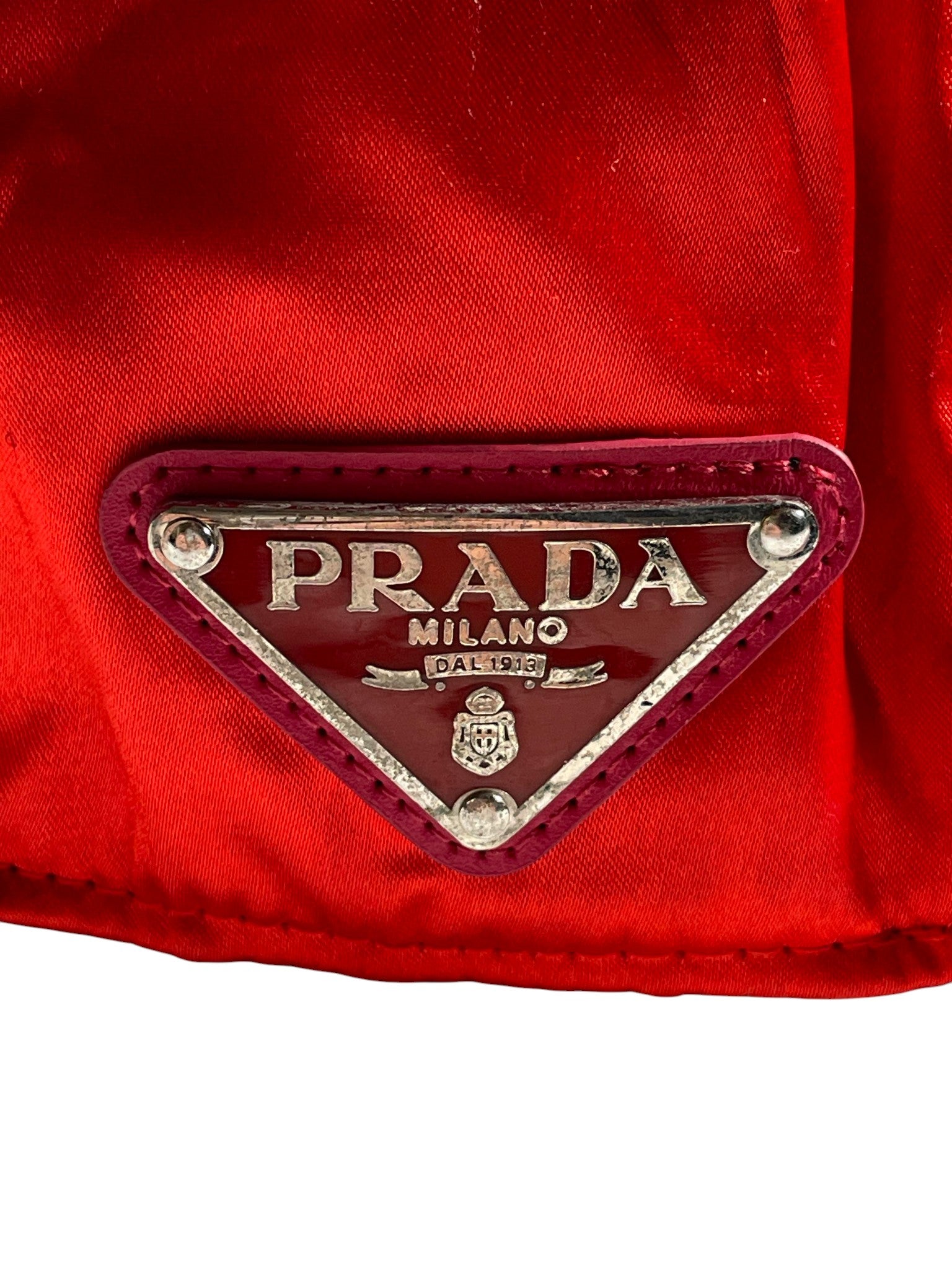 Prada Red Nylon Hat
