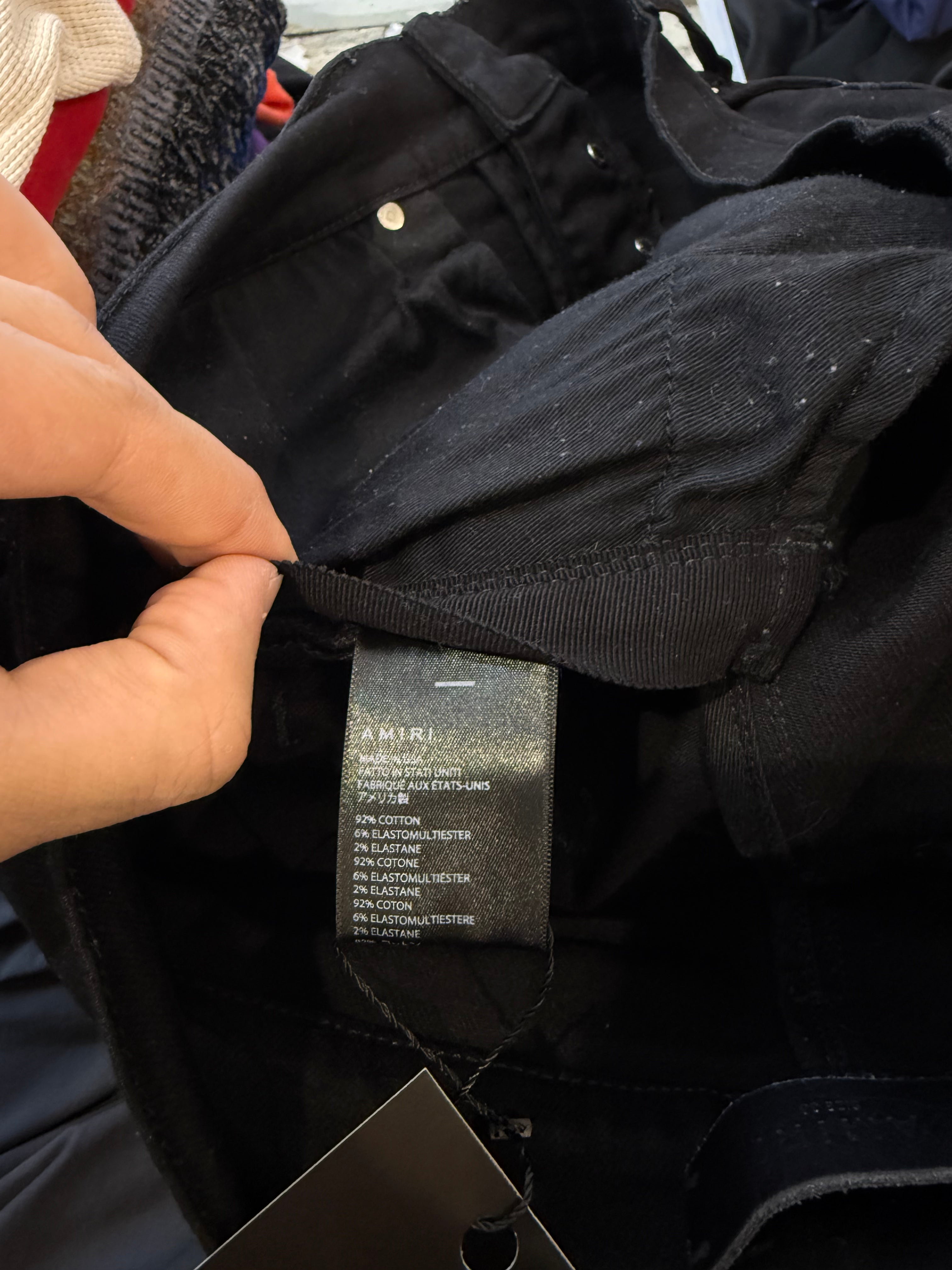 Amiri Black Thrasher Jeans Black Used 36