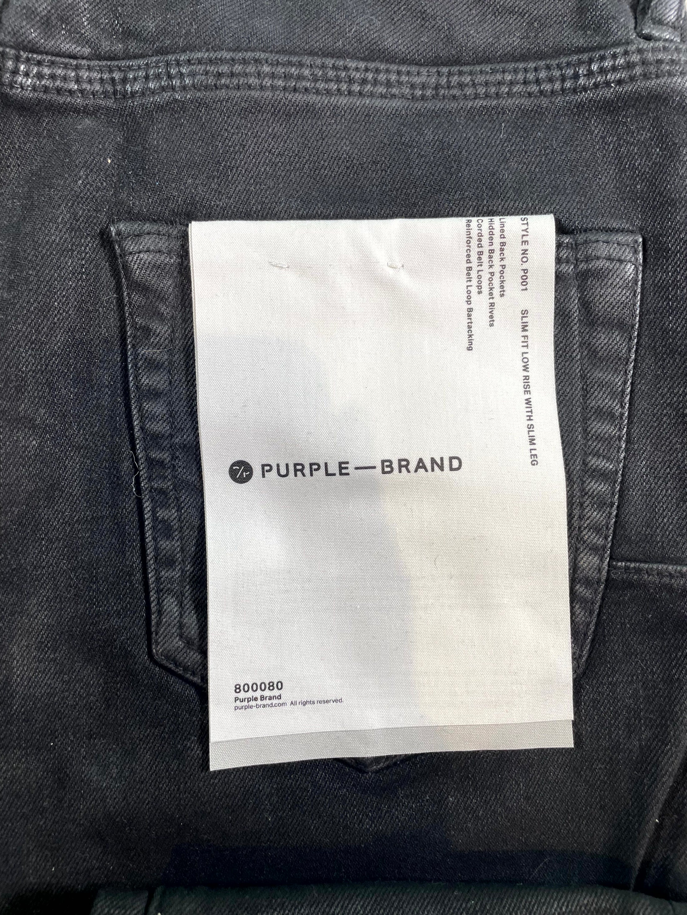 Purple Brand "Plain P001" Black Jeans