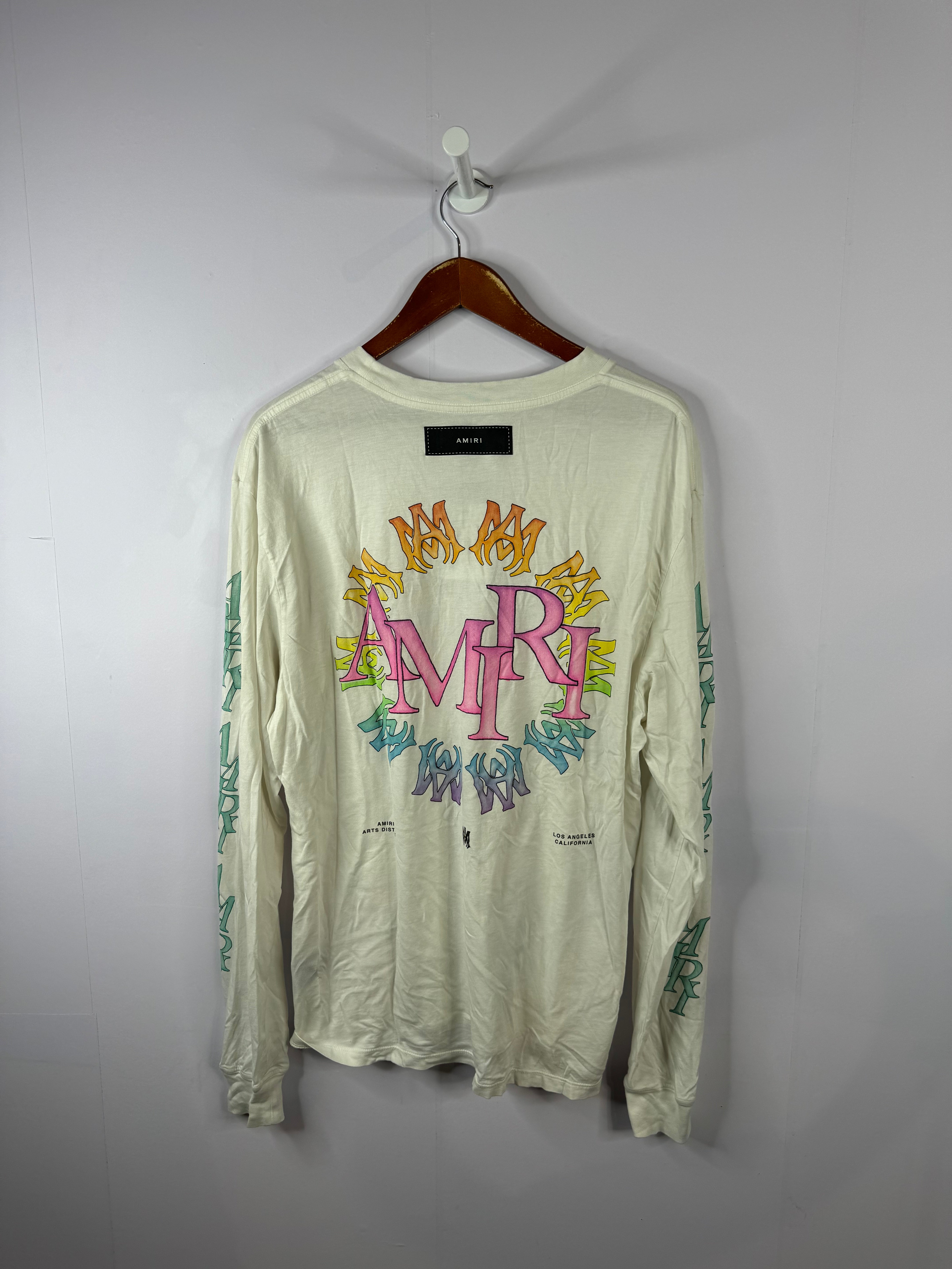 Amiri White Multi Color LS Used Medium