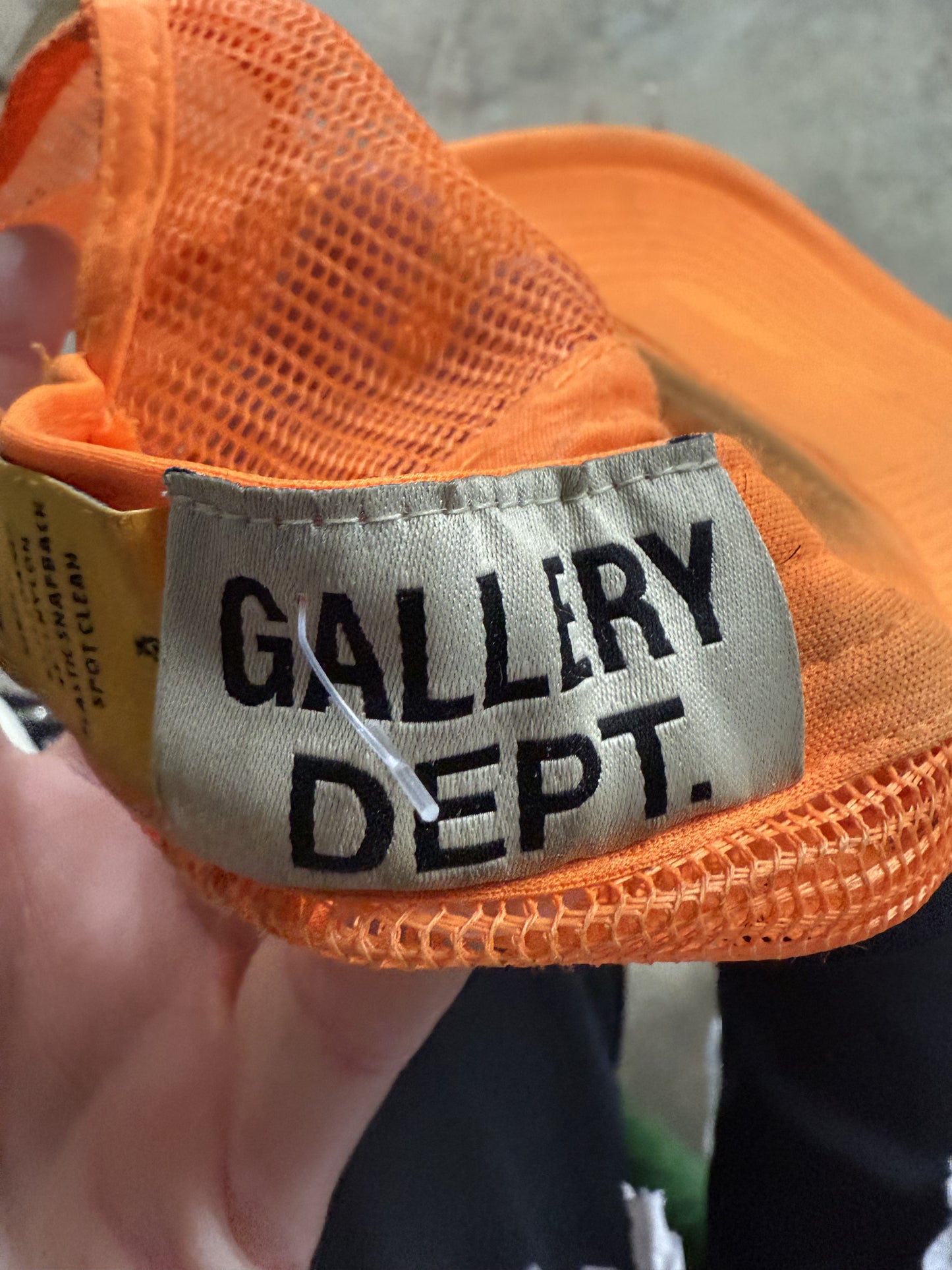 Gallery Dept Trucker Orange Splatter Used OSFM