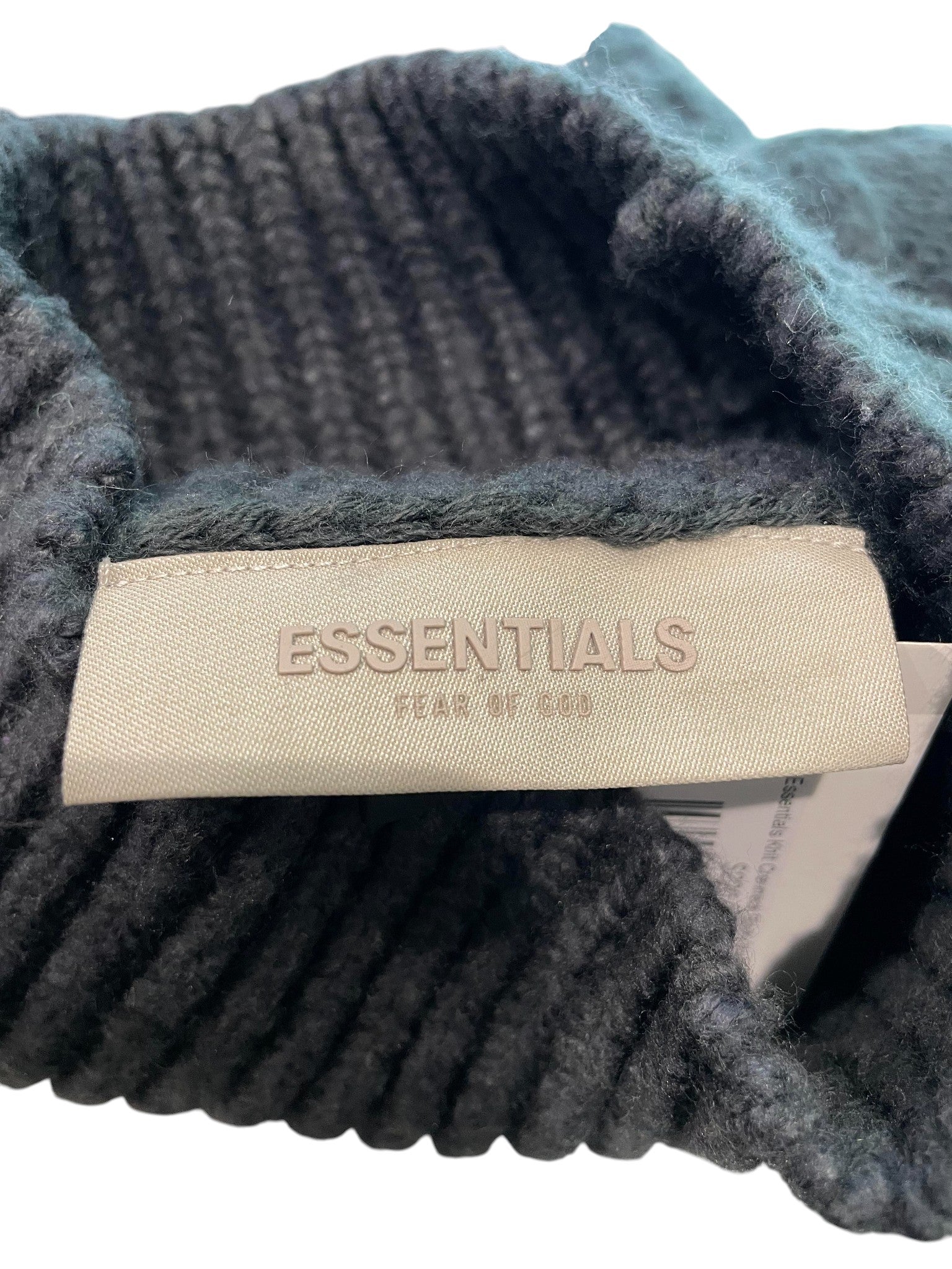 Essentials Knit Crewneck Black Sweatshirt