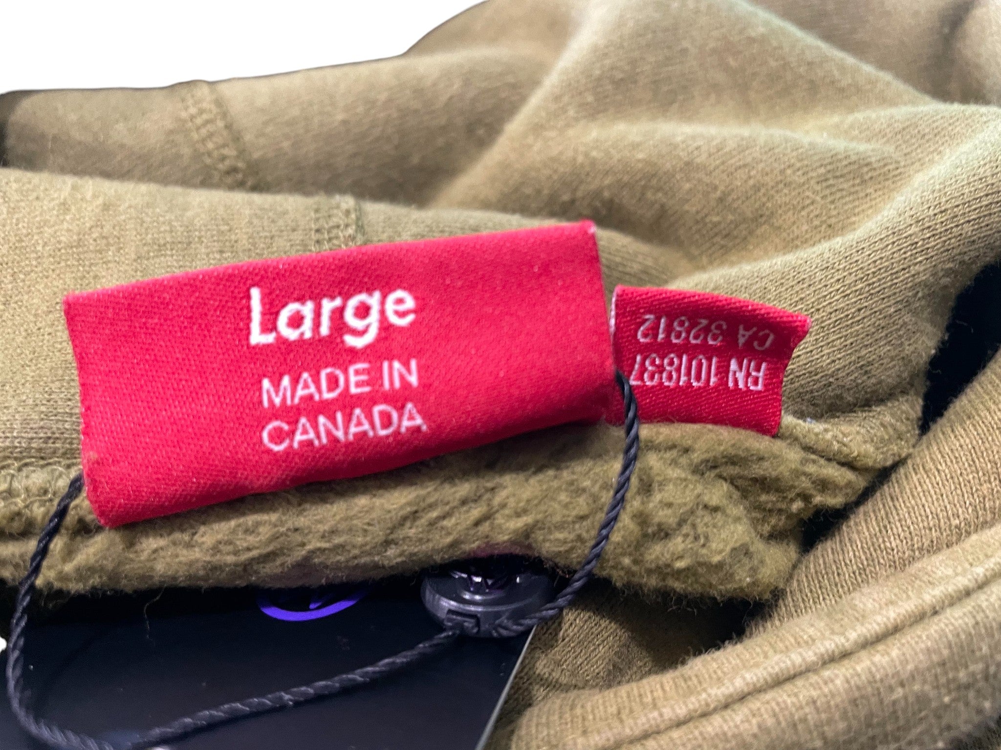 Supreme Sleeve Logo Olive Hoodie