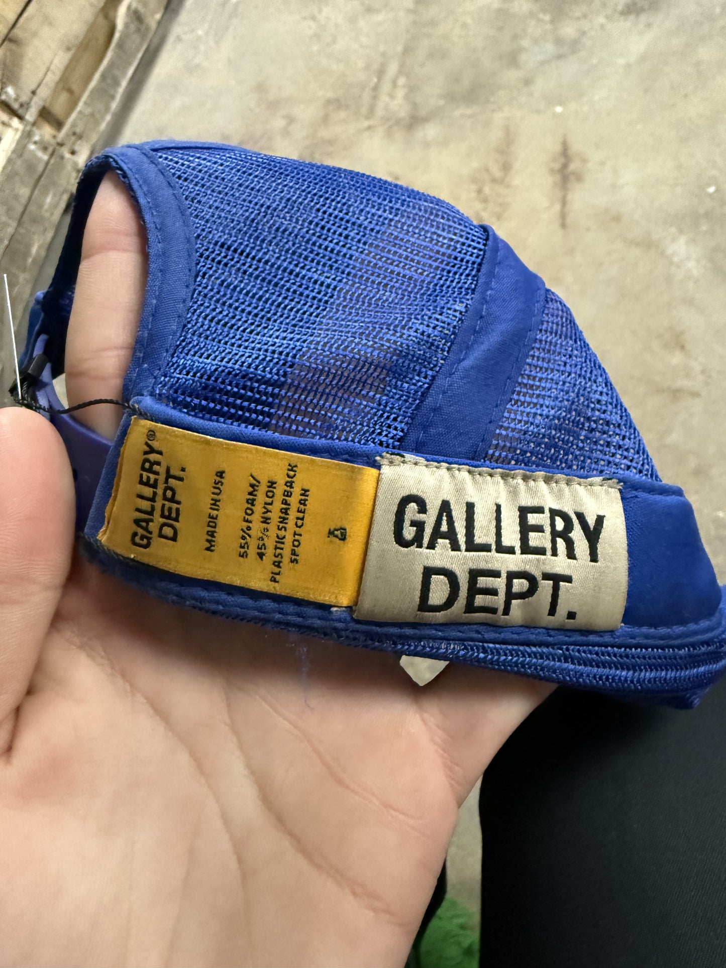 Gallery Dept Trucker Blue Yellow Used OSFM