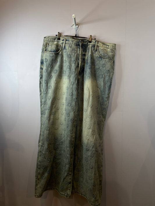 LOSTSHDWS Embossed Denim Light Wash