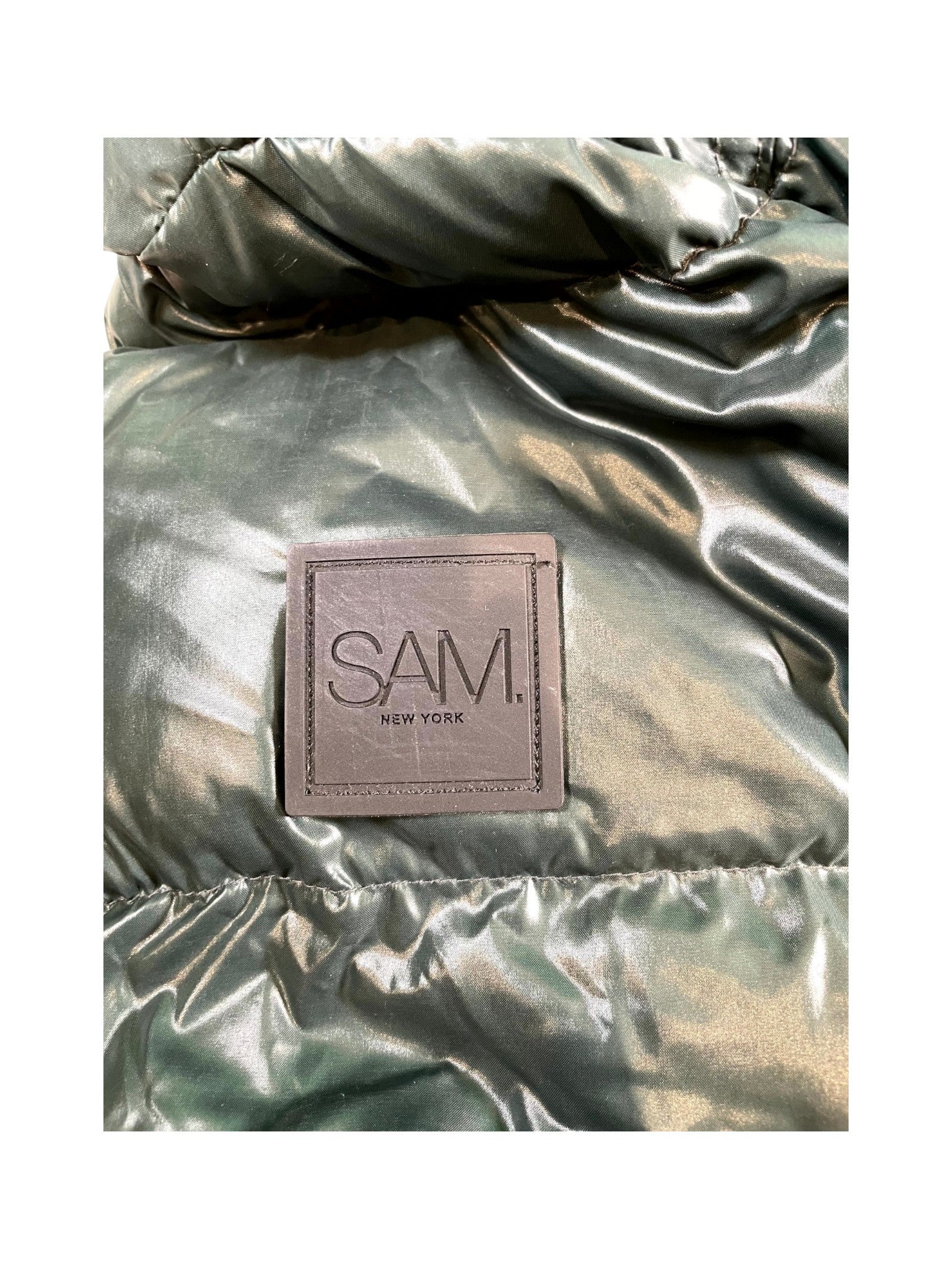 Sams (Women's) Dark Green Puffer Coat