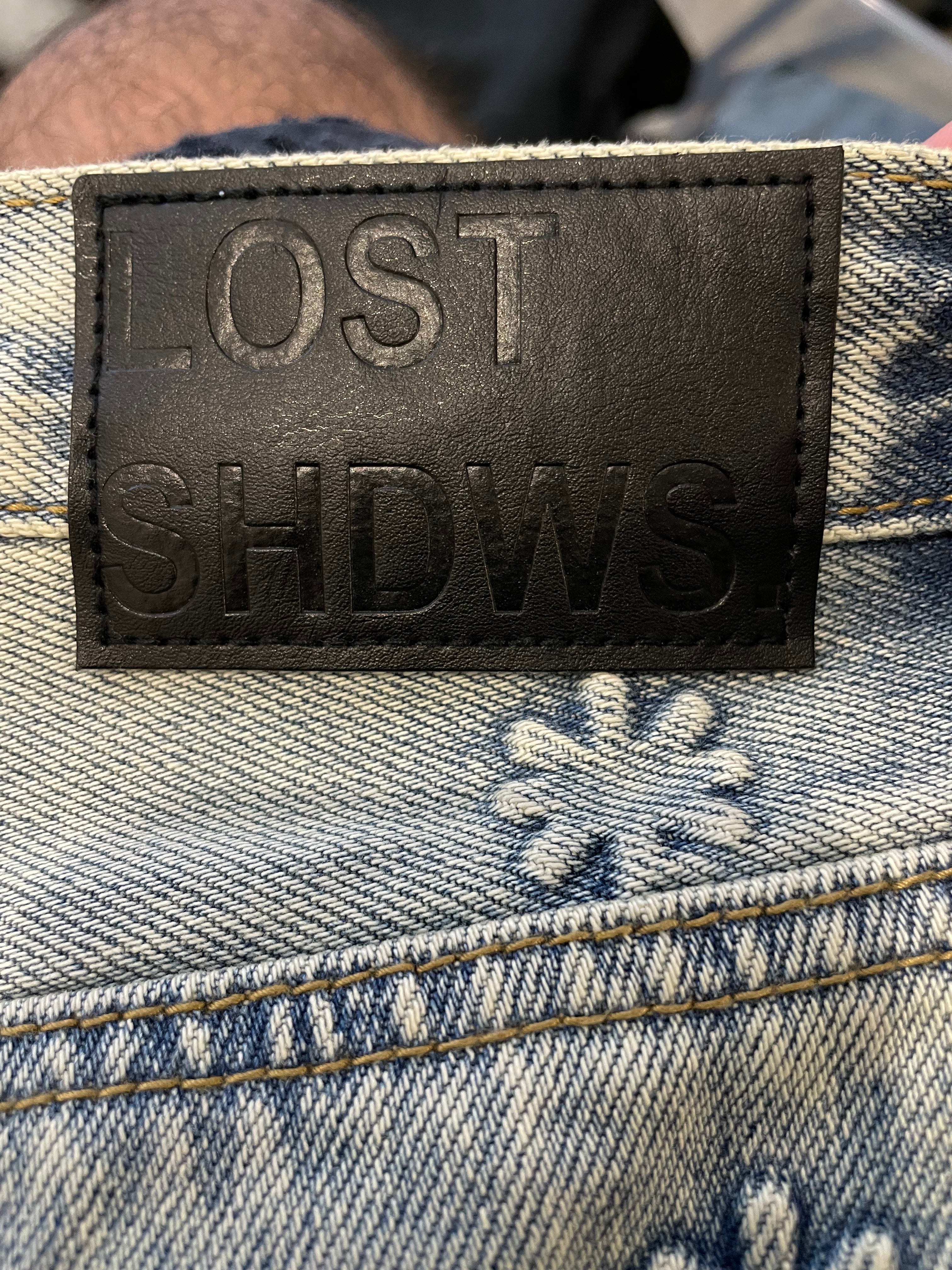 LOSTSHDWS Embossed Denim Light Wash