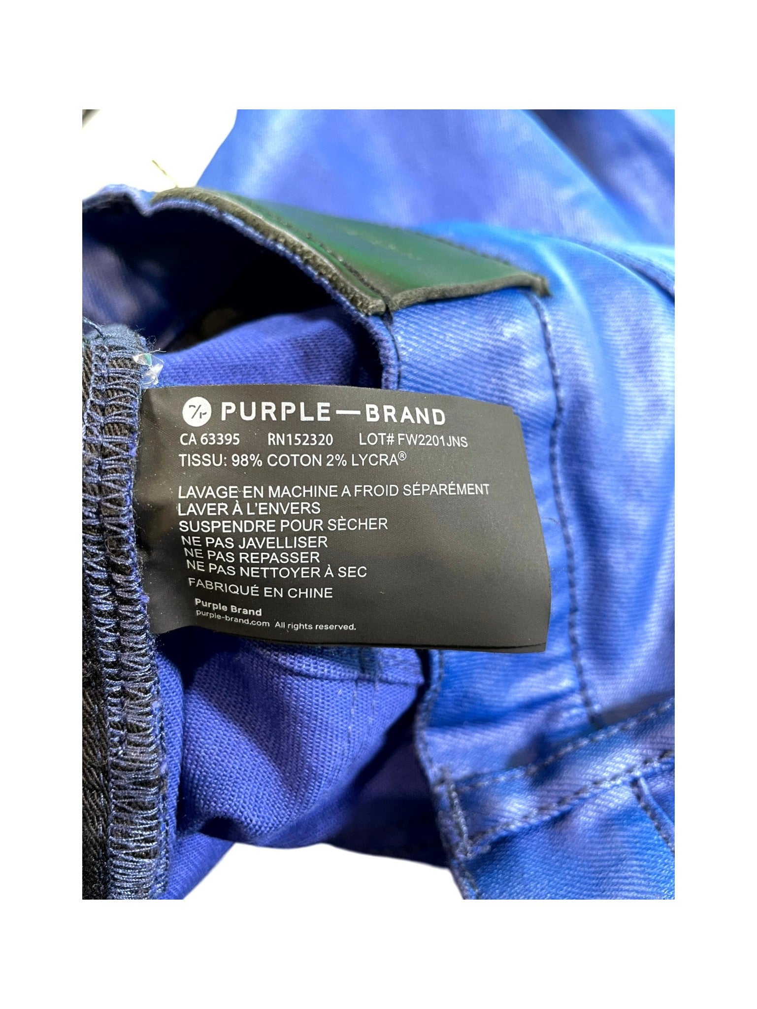 Purple Brand Wax Blue Jeans