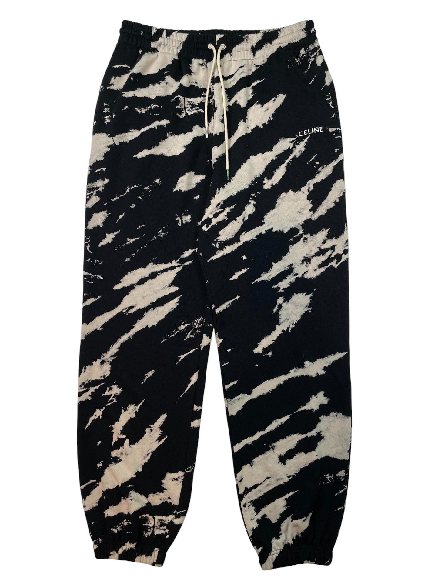 Celine Tye Dye Black Cream Sweatpants