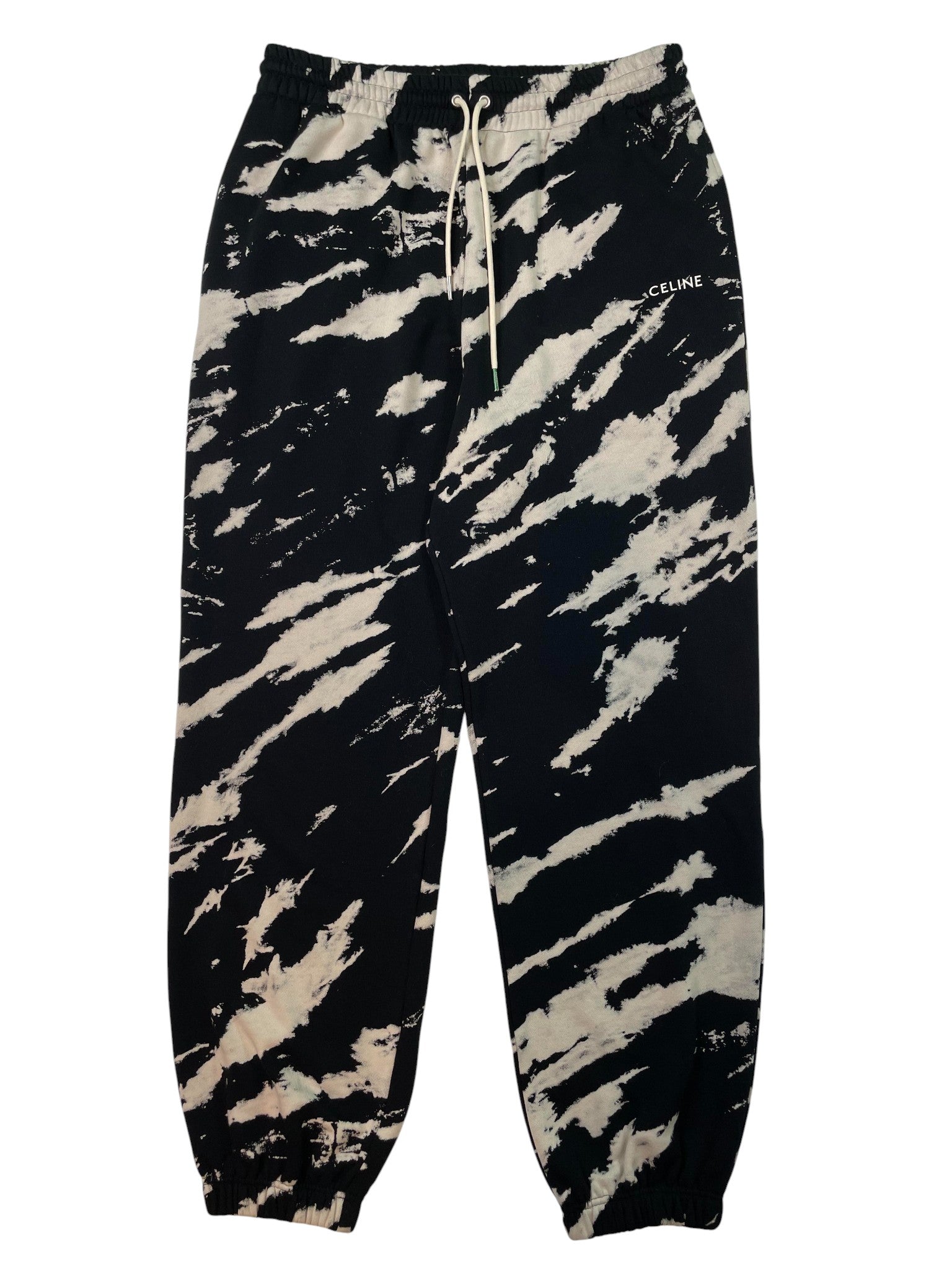 Celine Tye Dye Black Cream Sweatpants