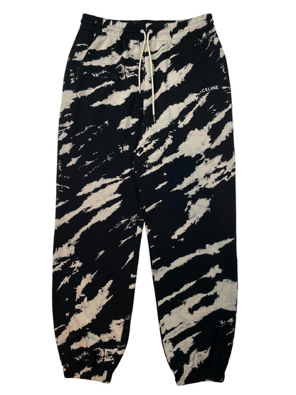 Celine Tye Dye Black Cream Sweatpants