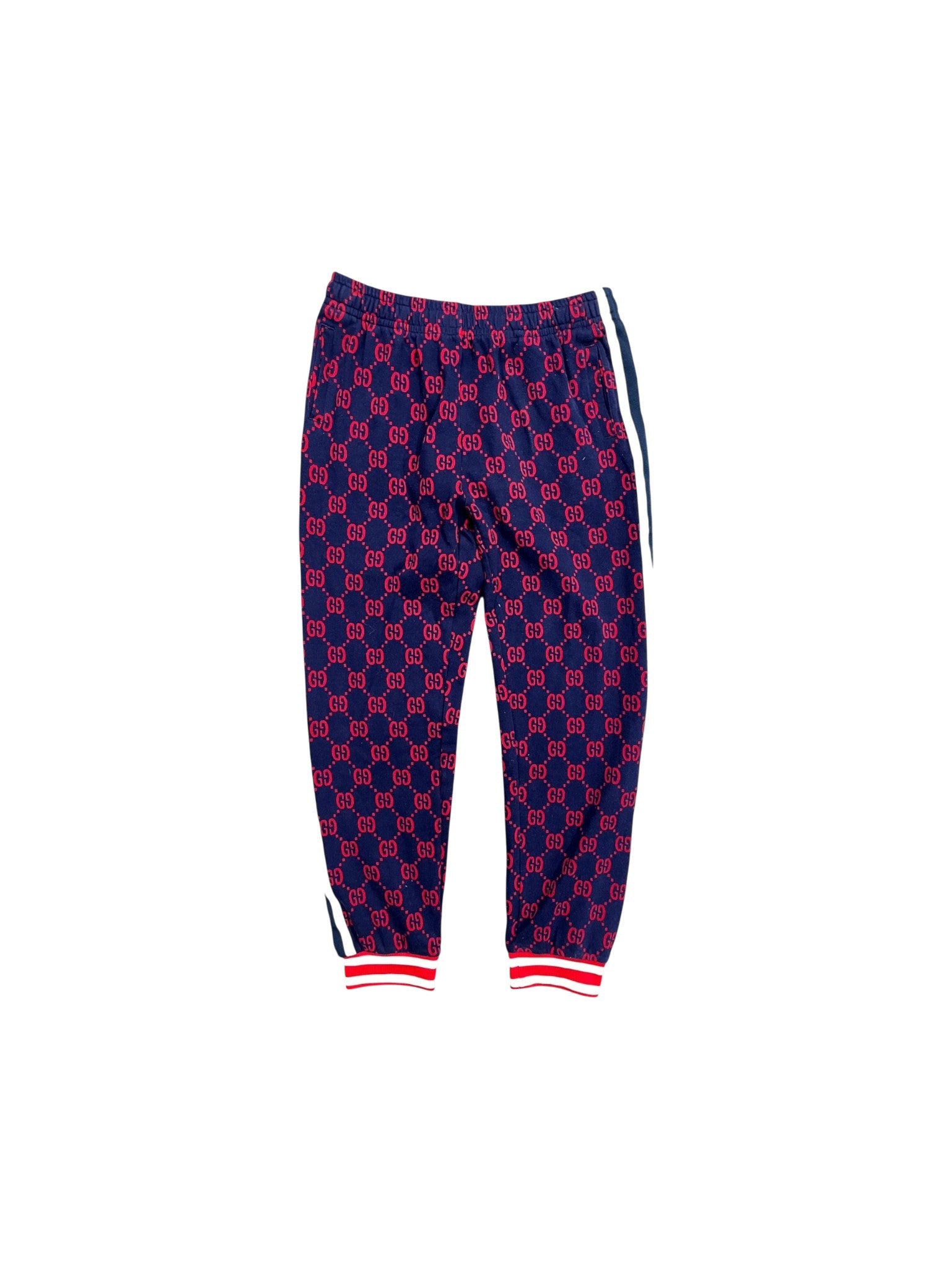 Gucci Monogram GG Navy & Red Sweats