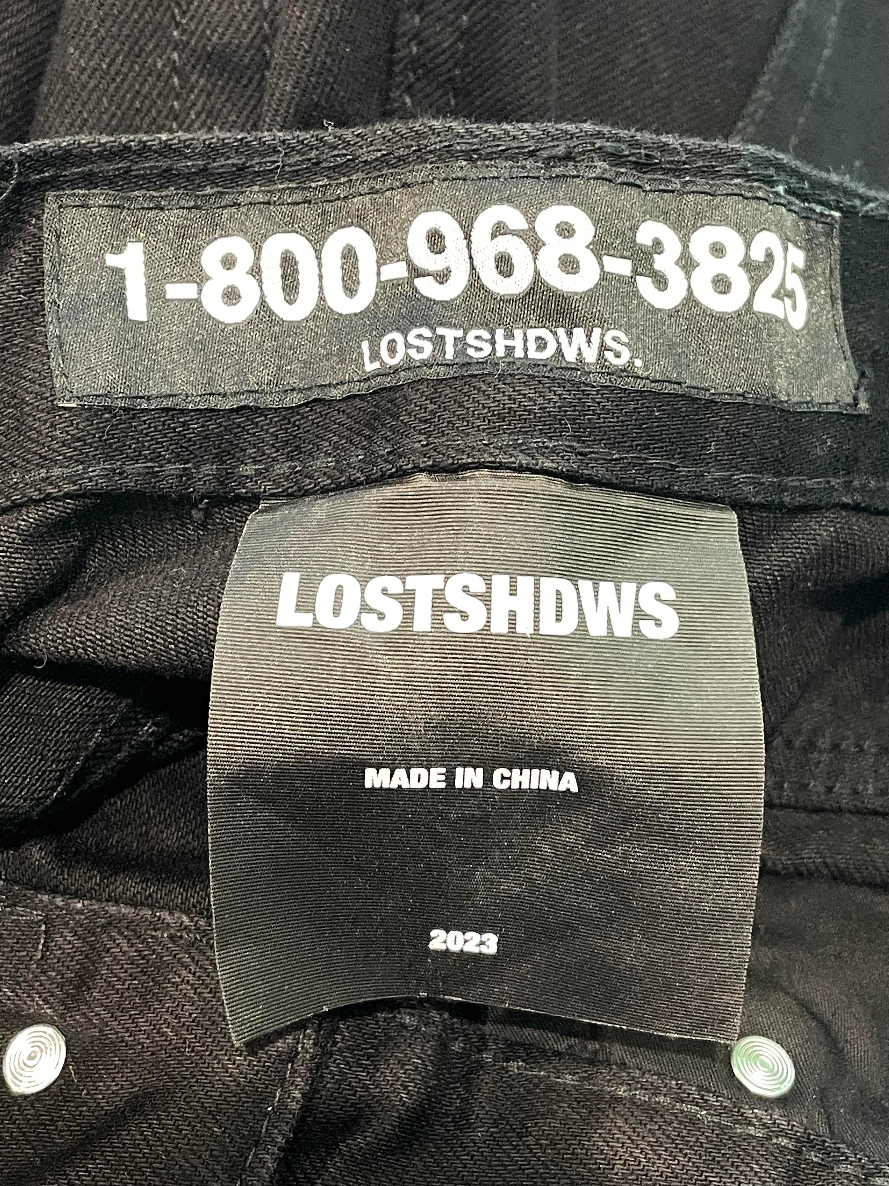 LOSTSHDWS Black Red Denim Jeans