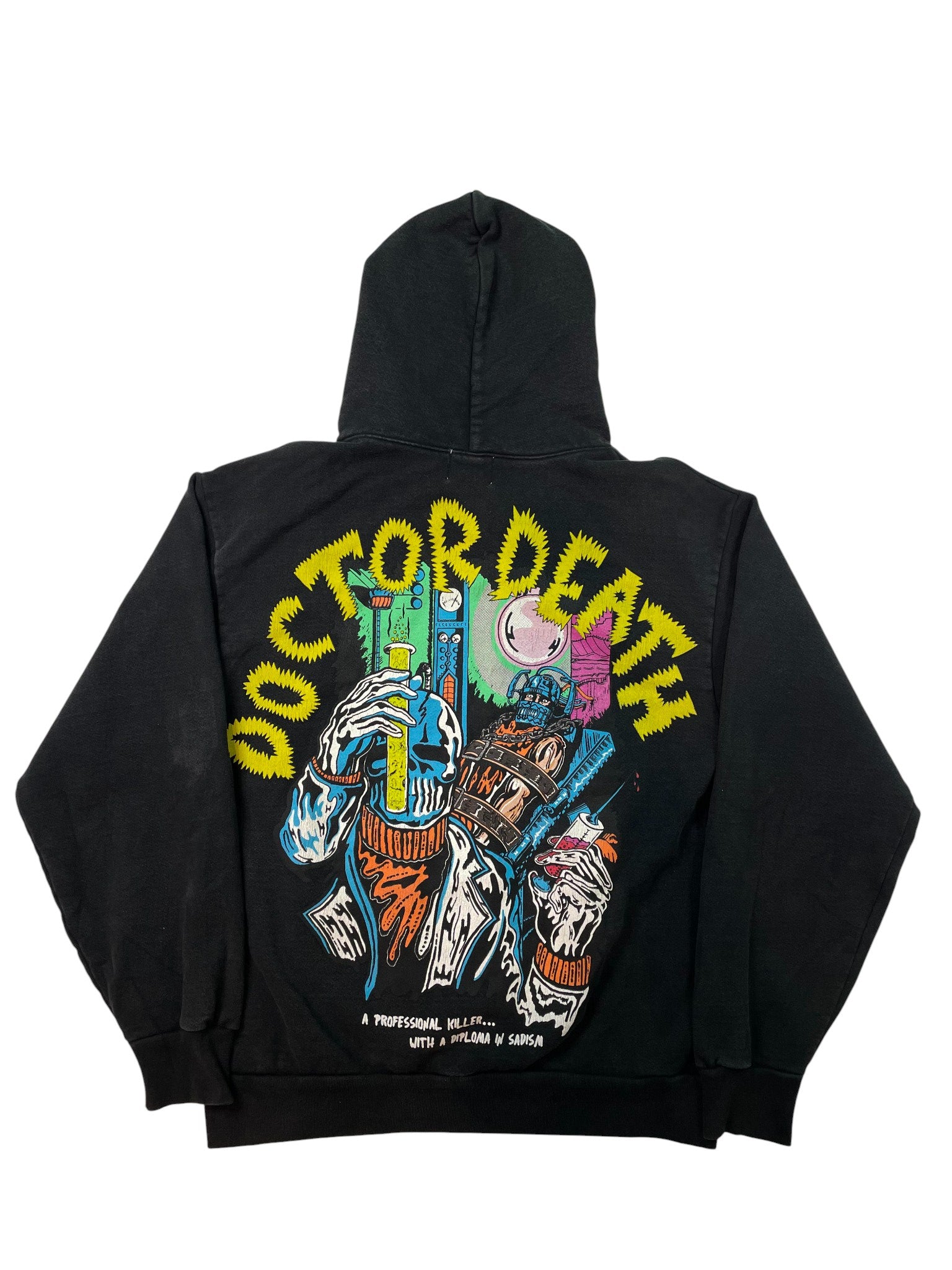 Warren Lotas Doctor Death Black Multi Hoodie