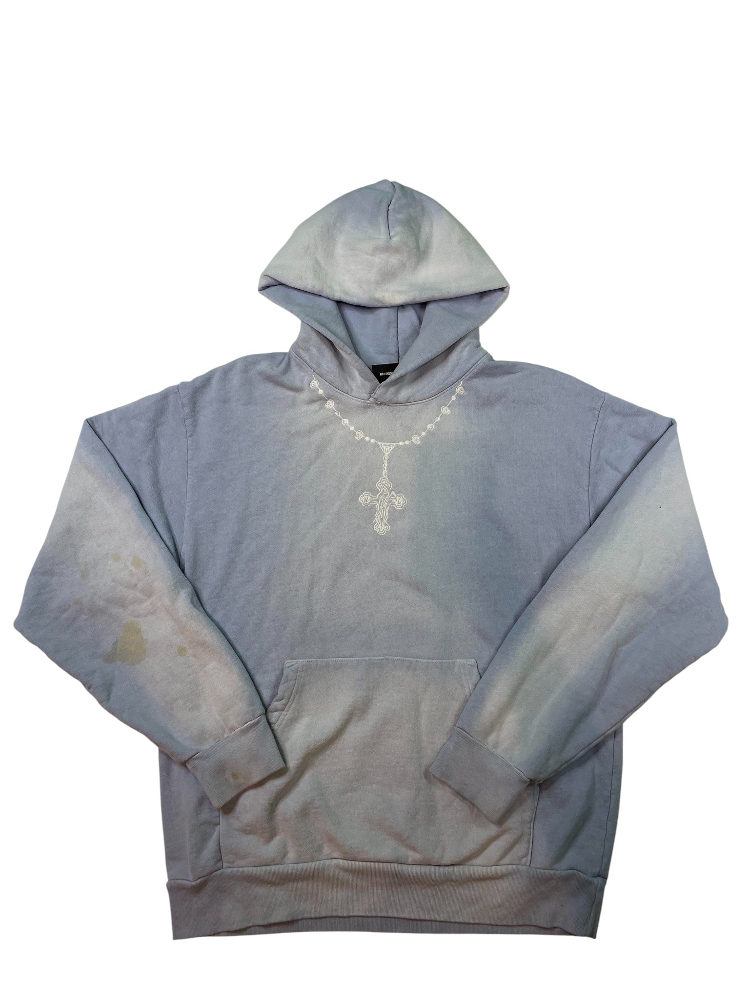 Warren Lotas Cross Chain Baby Blue Hoodie