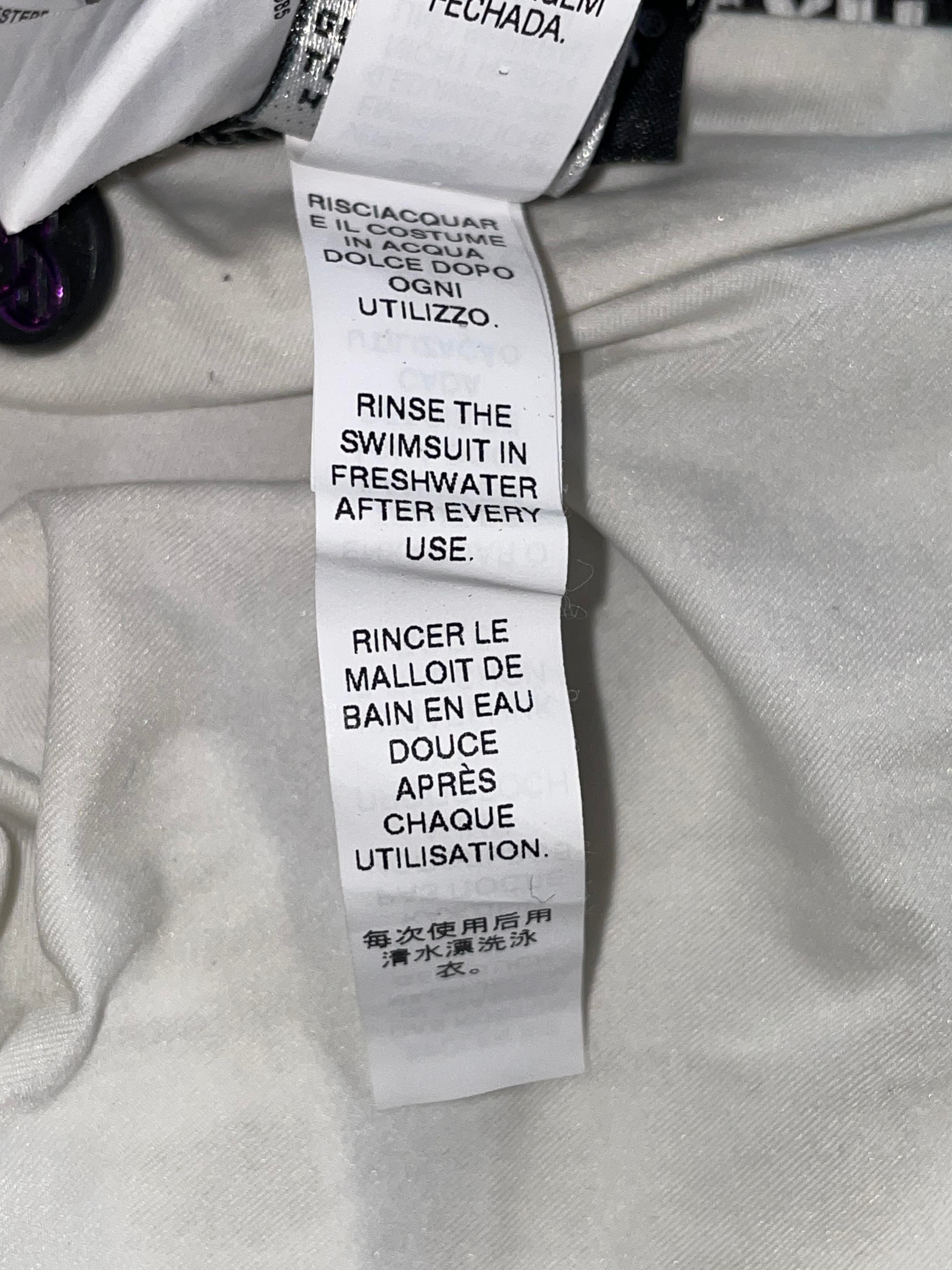 D&G Black & White Short All Over Swim Trunks