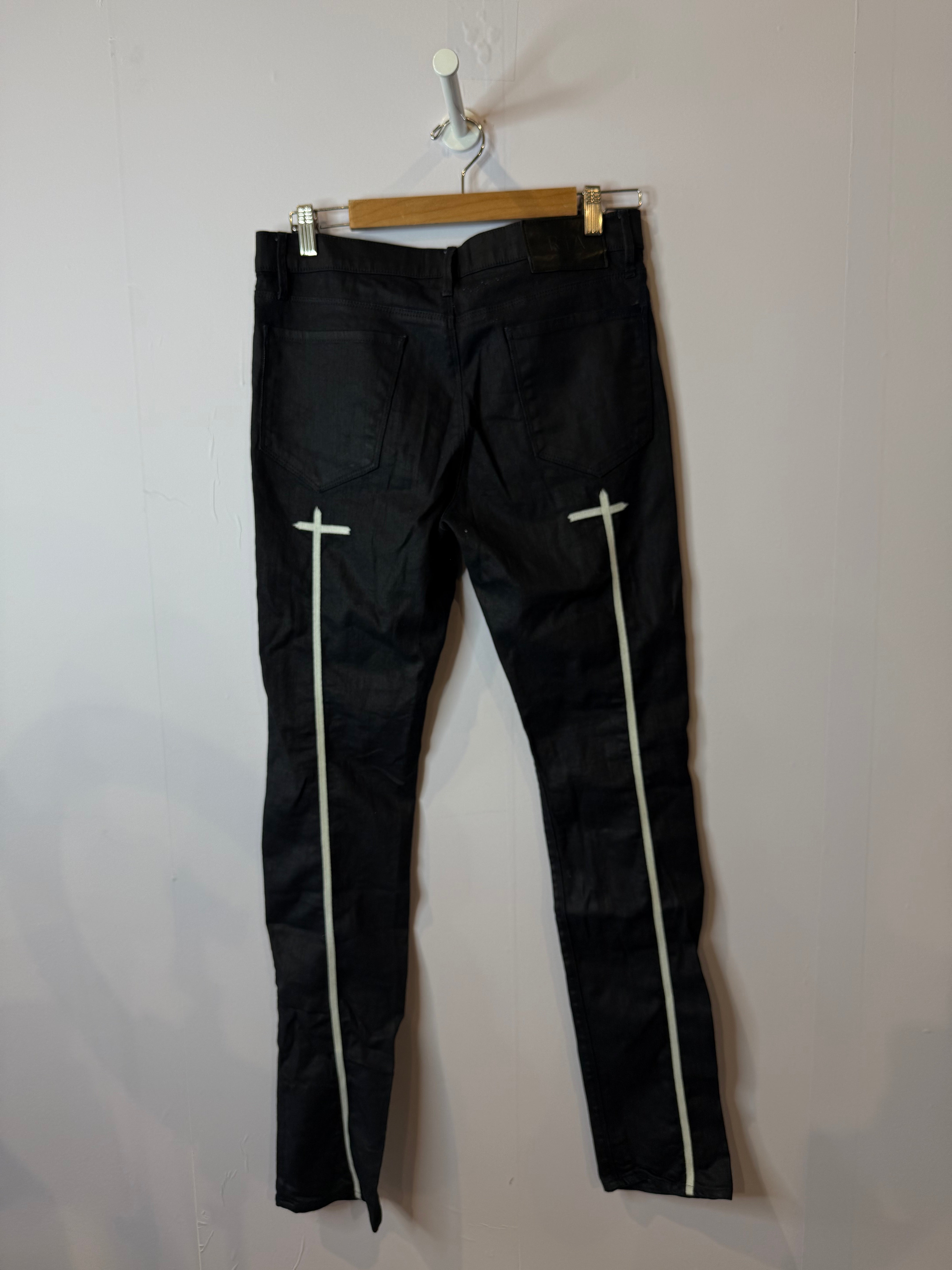 RTA Jeans Navy Wax Used 30