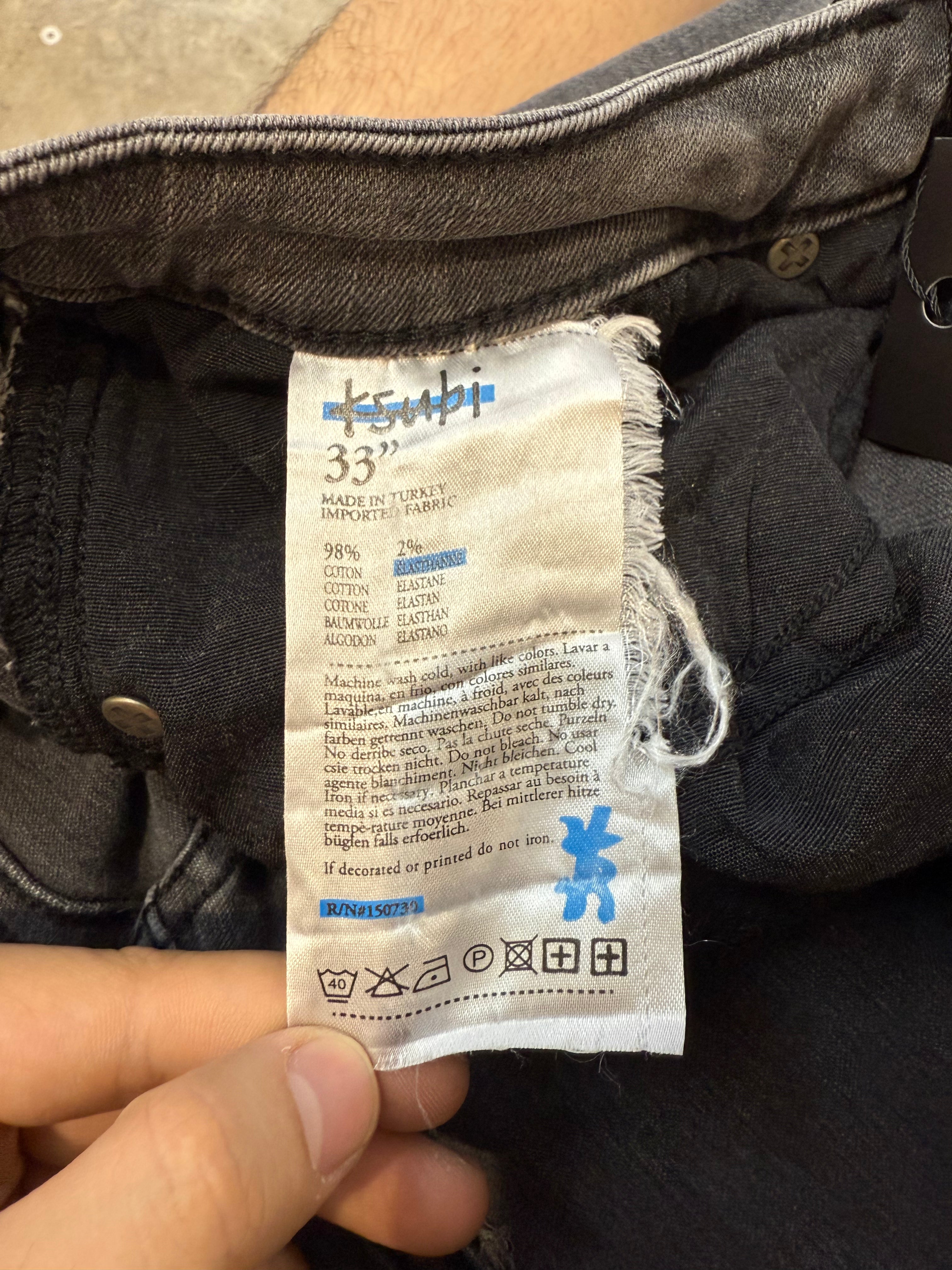 Ksubi Jeans Black Used 33