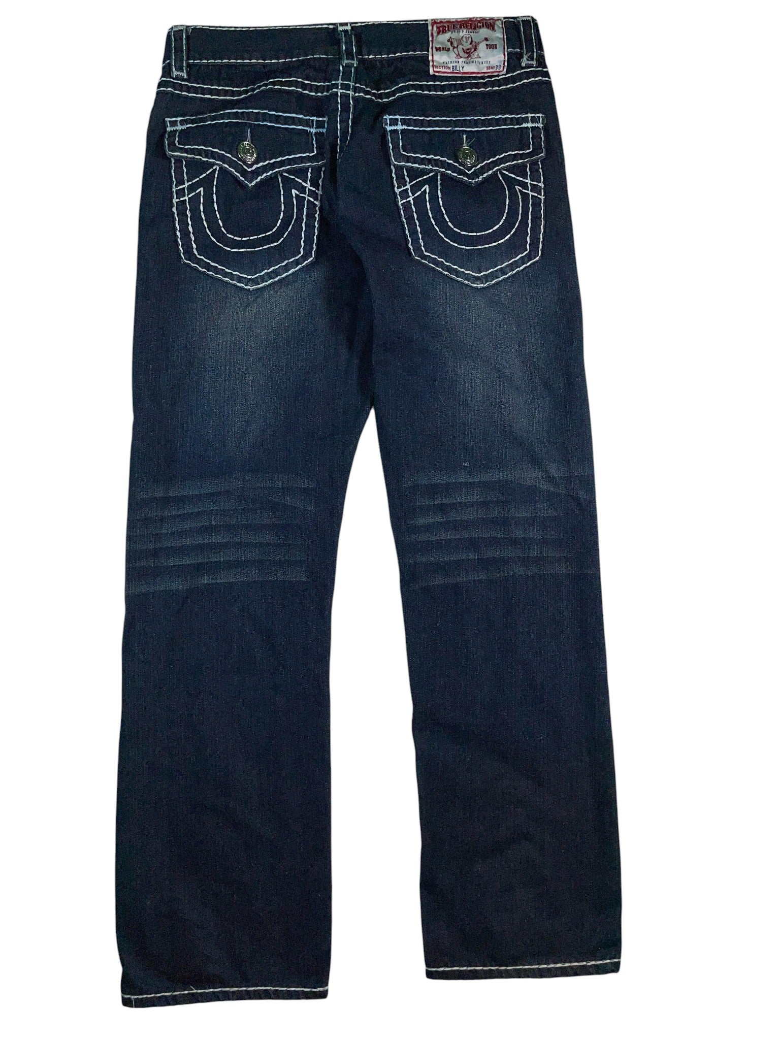 True Religon Dark Wash Distressed Jeans