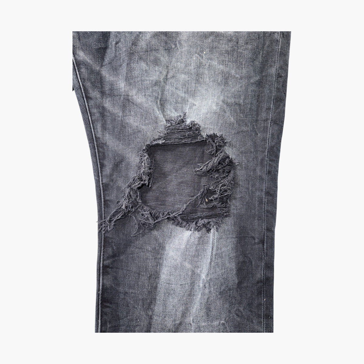 Purple Brand Black Knee Rip Jeans