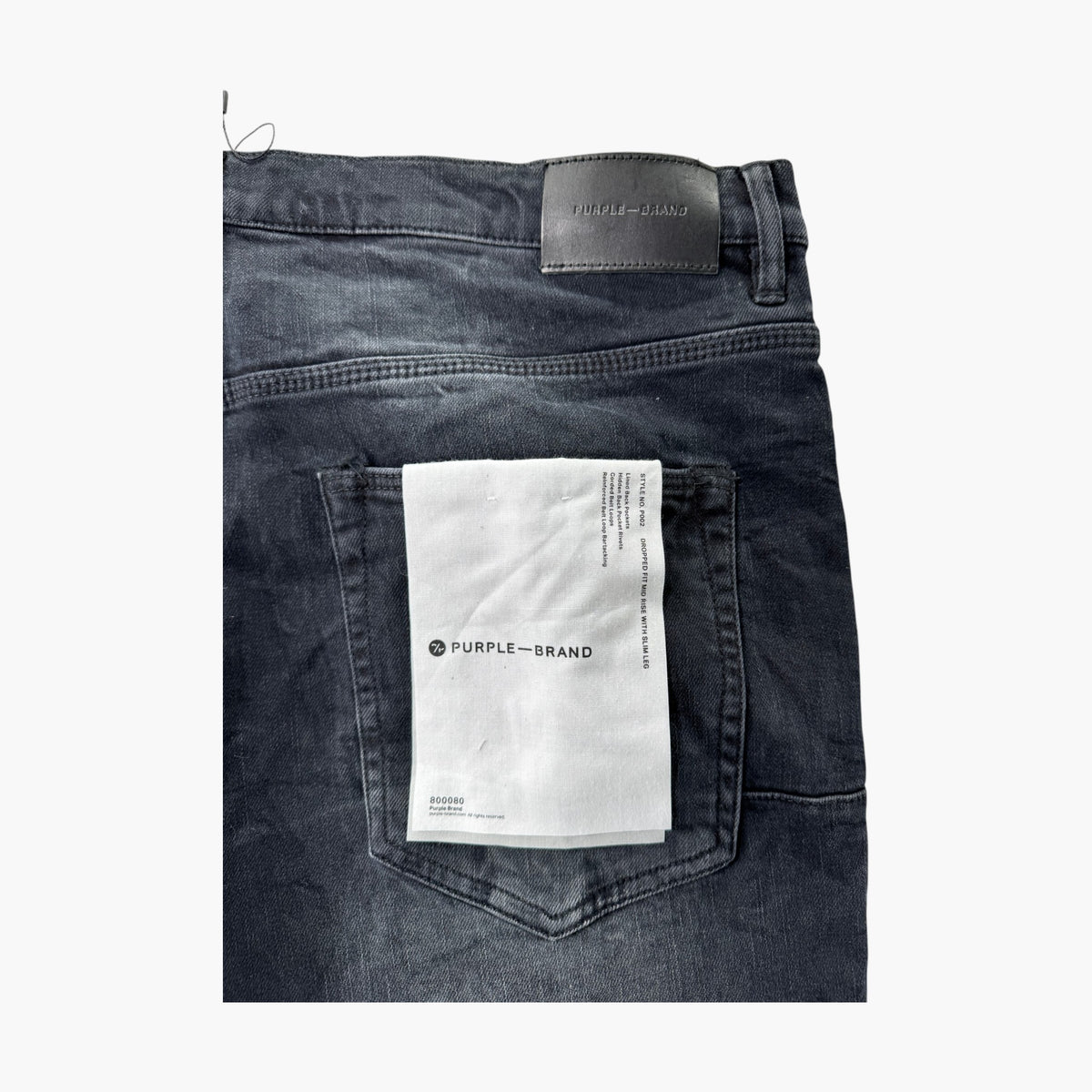 Purple Brand Black Knee Rip Jeans