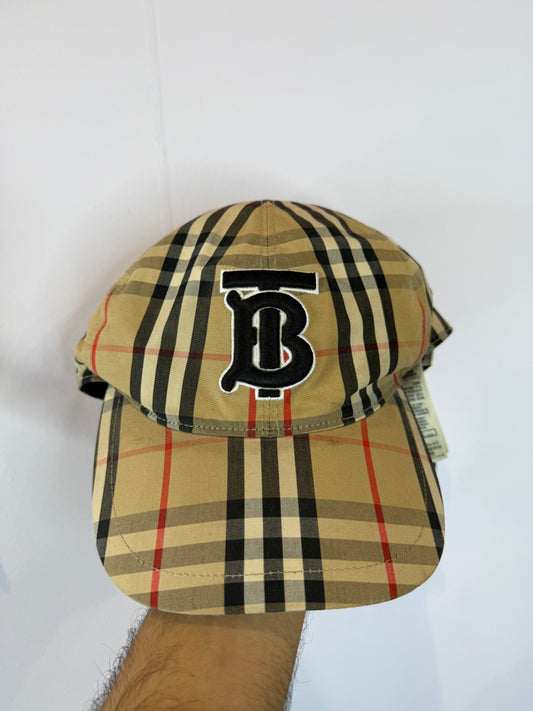 Burberry TB Logo Trucker Brown Monogram Used XL