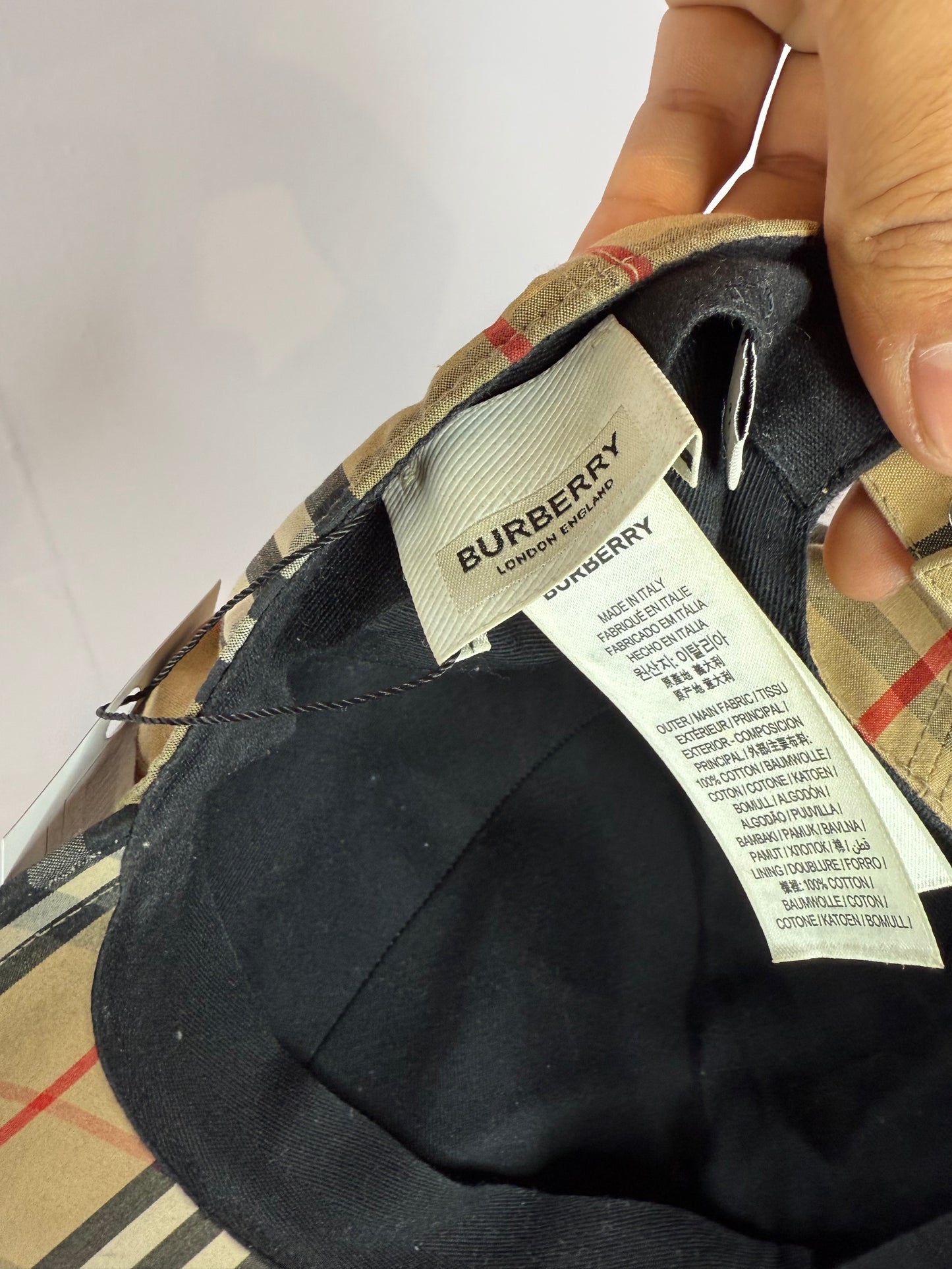 Burberry TB Logo Trucker Brown Monogram Used XL