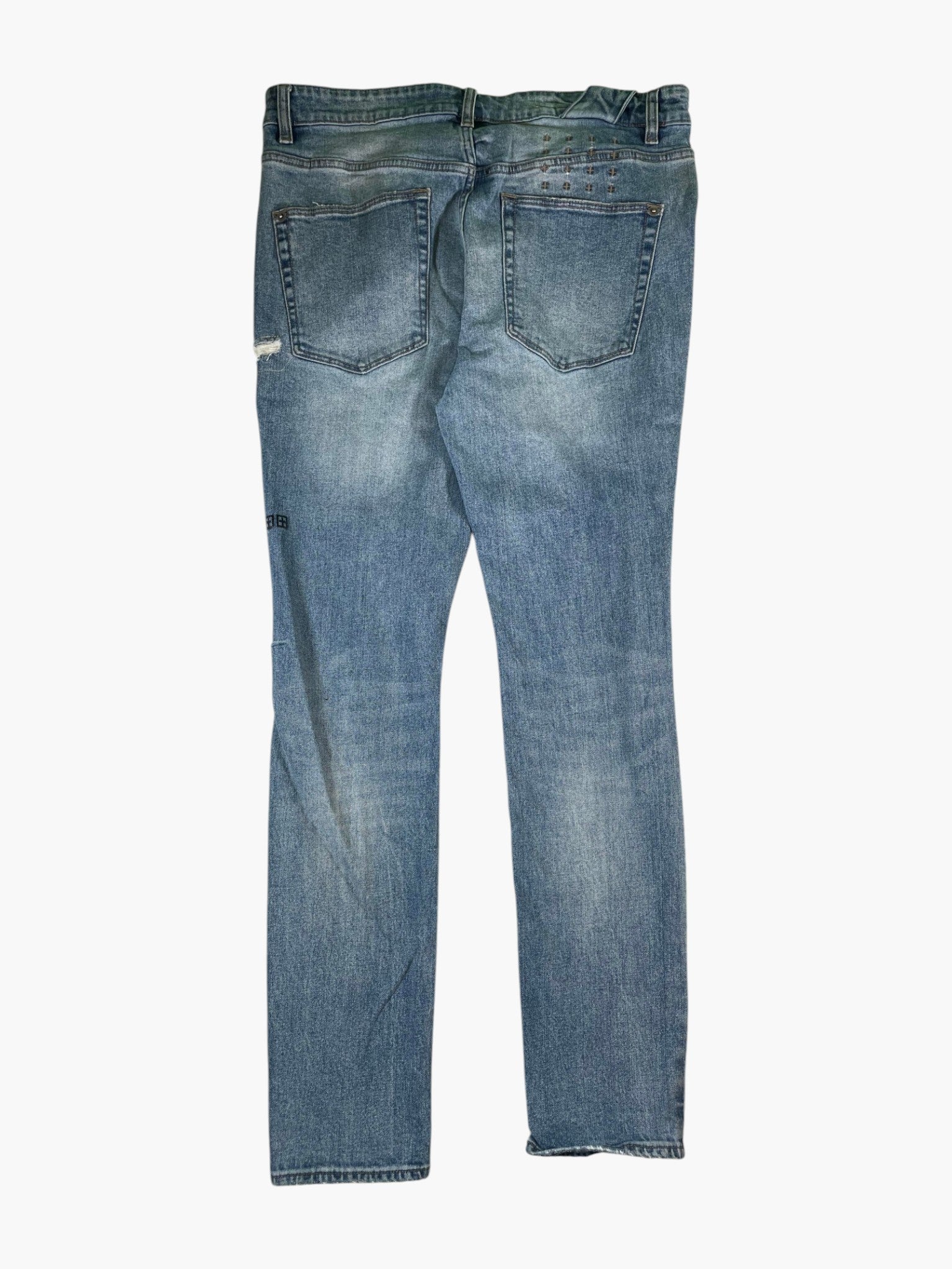 Ksubi Cheetah Patchwork Light Wash Jeans