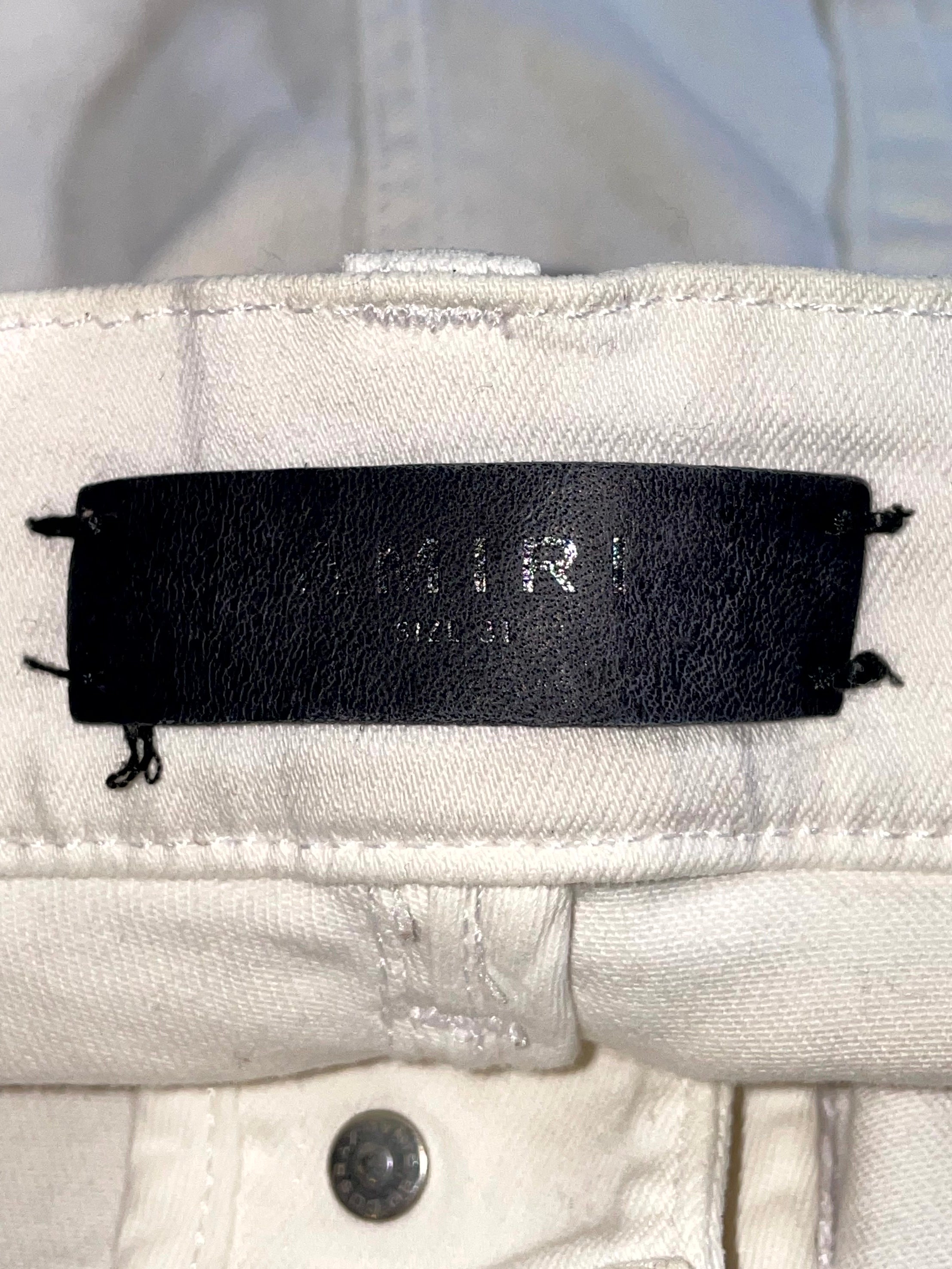 Amiri MX2 Patch White Jeans