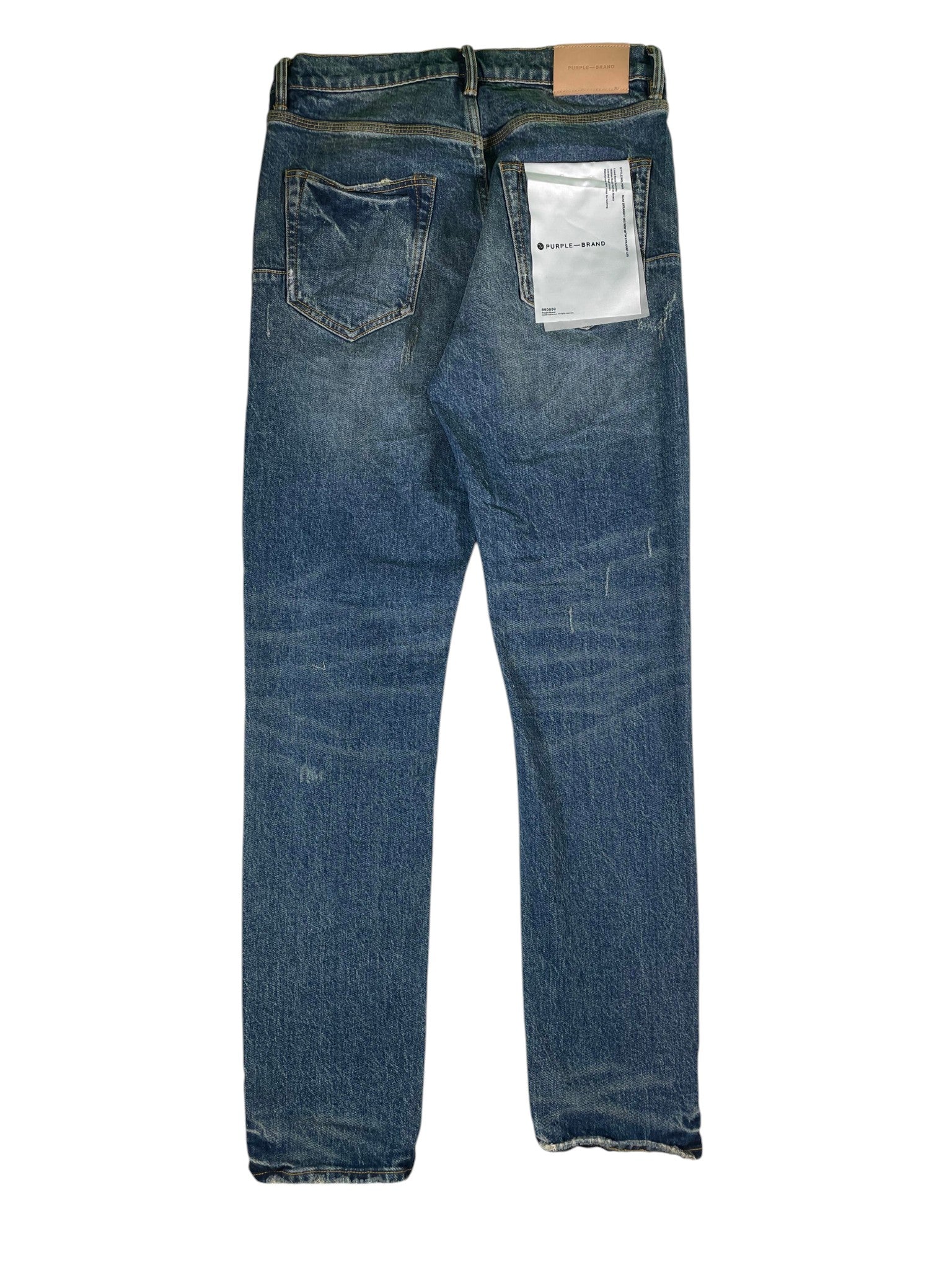 Purple Brand Dark Wash Knee Ripped Jeans