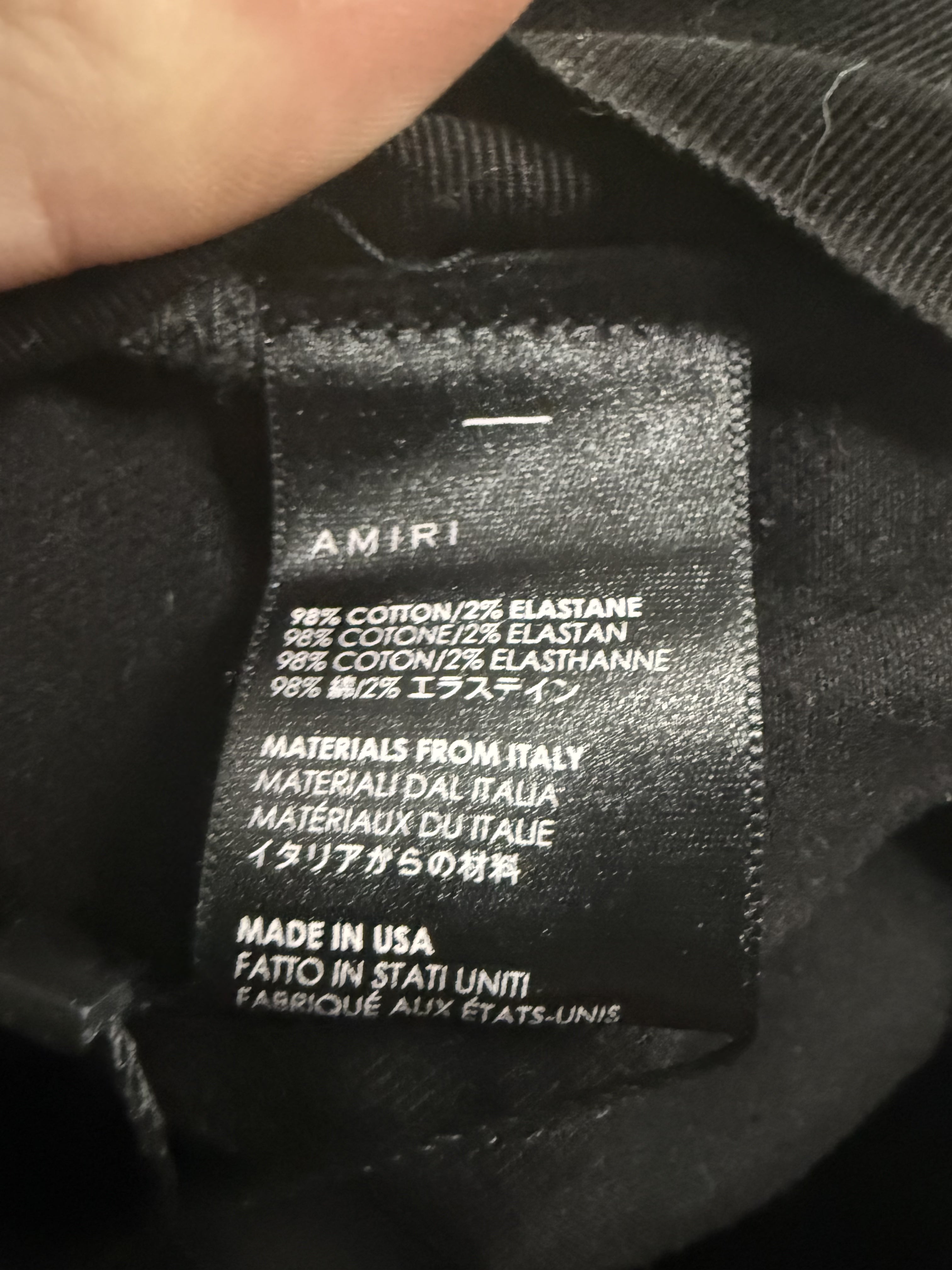 Amiri Jeans Black Yellow Stripe Used 32