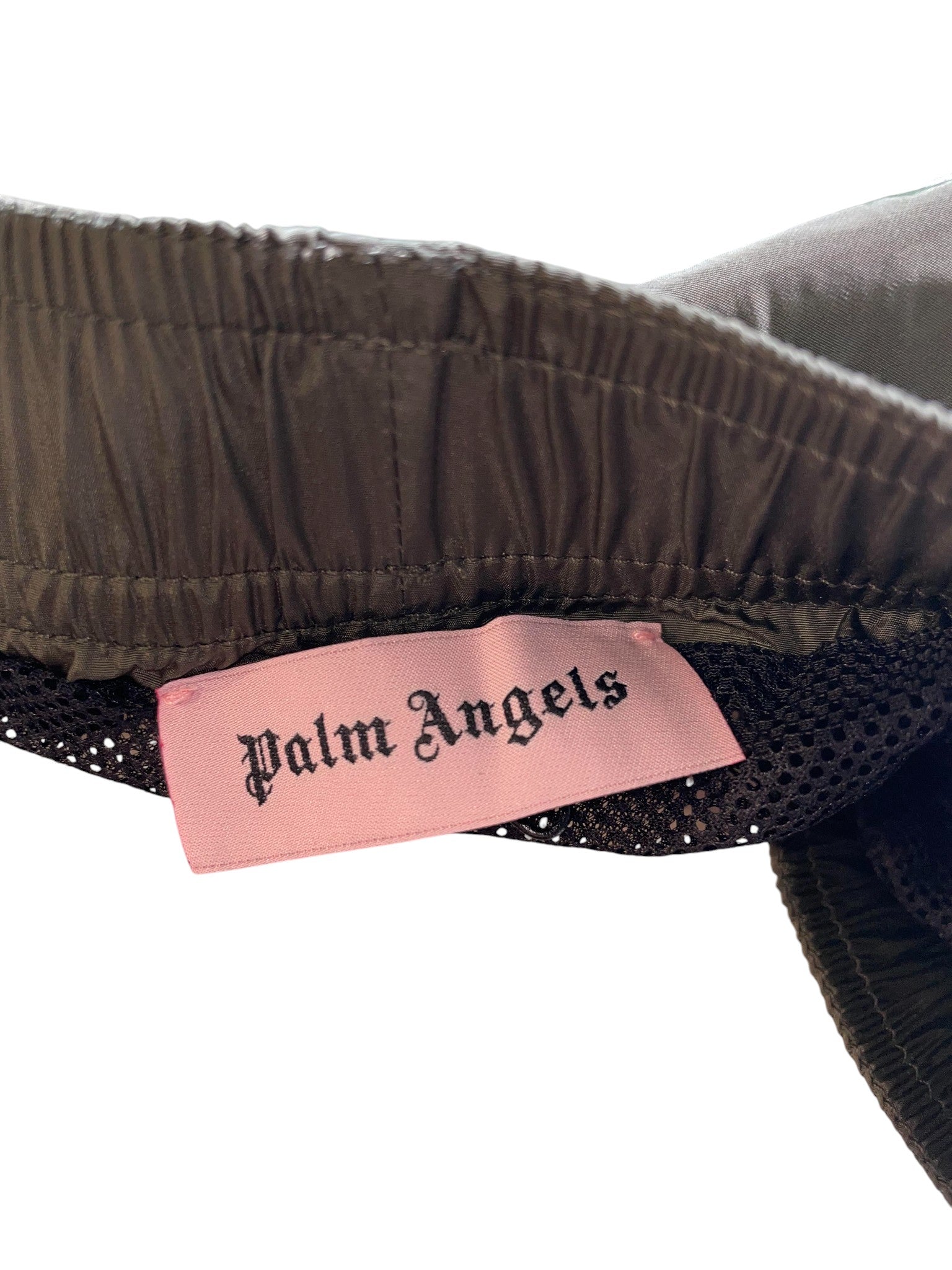Palm Angels Olive Short Swim Trunks