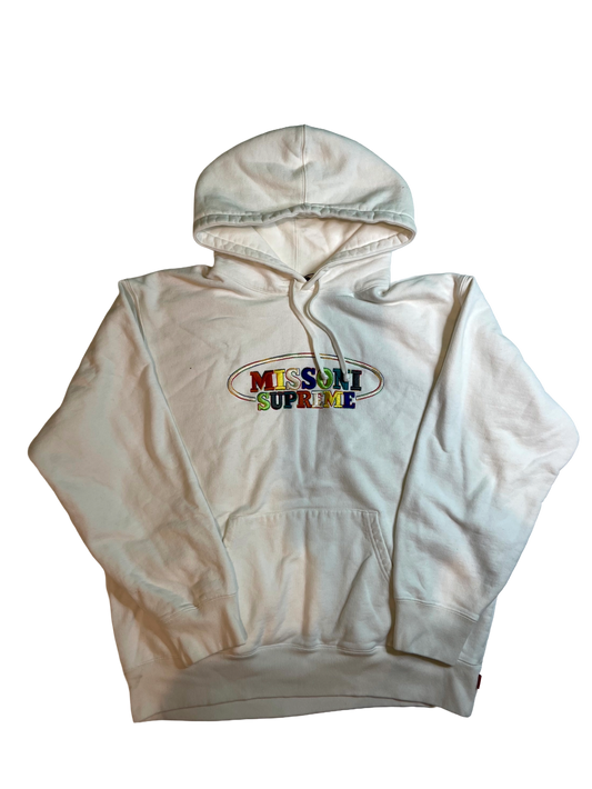 Supreme Missoni White & Multicolor Hoodie