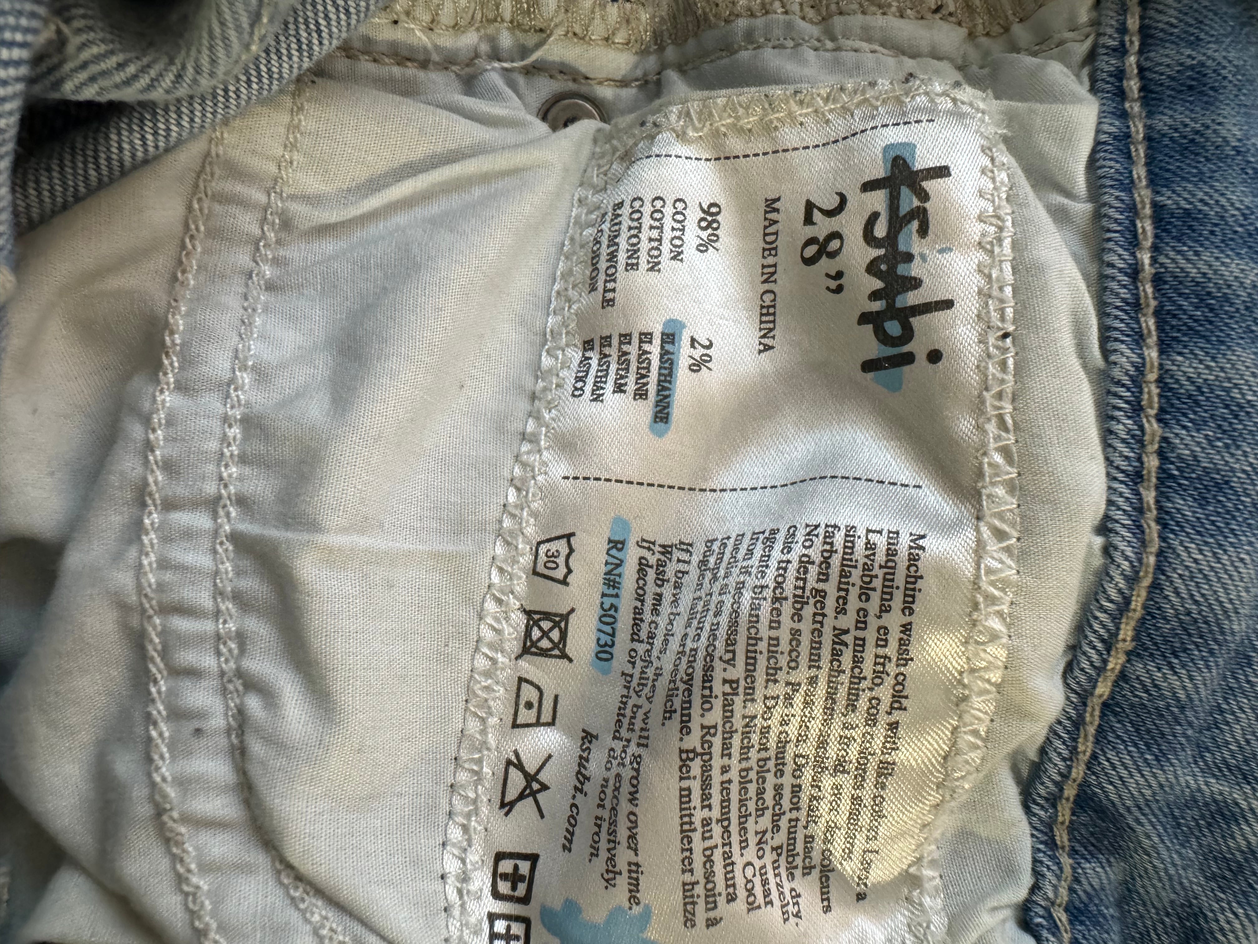 Ksubi Jeans Blue Used 28