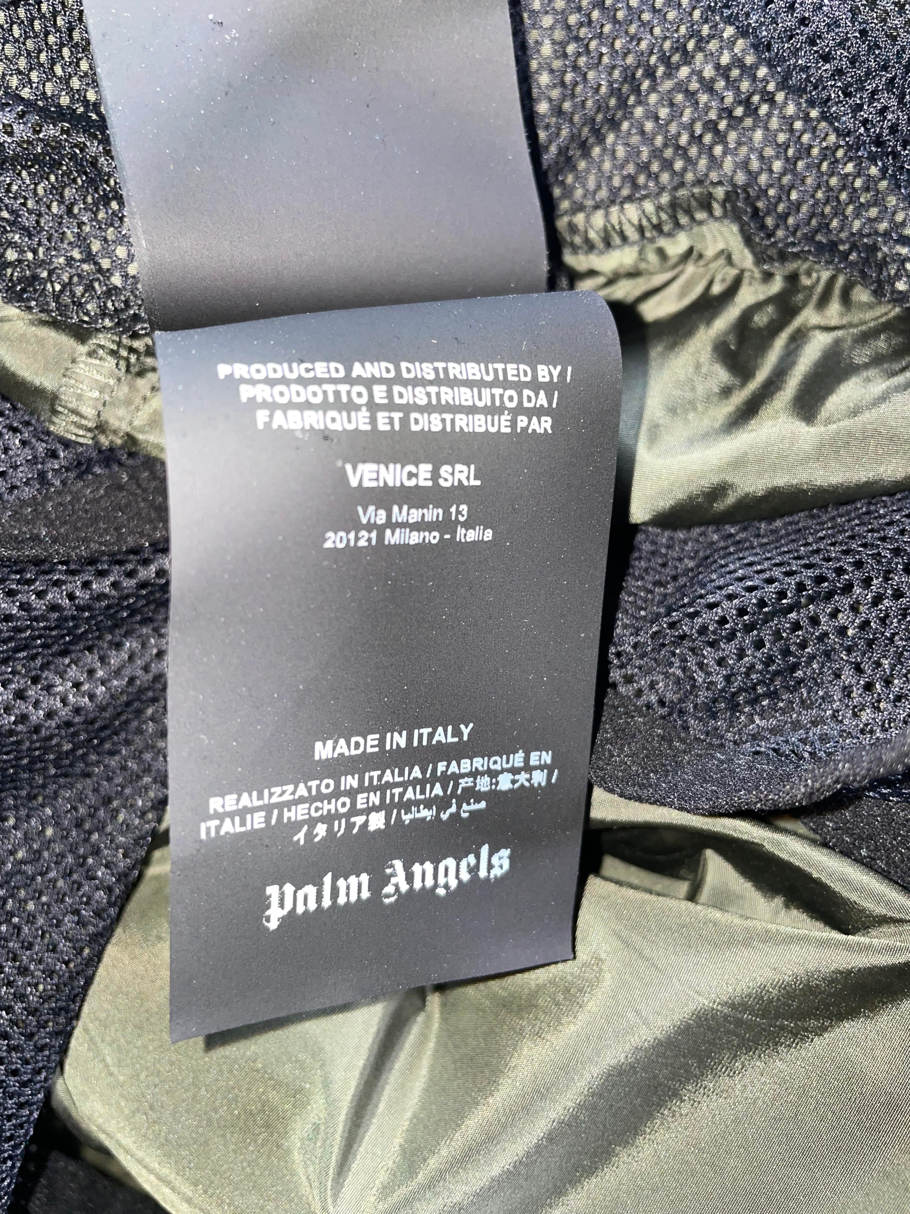 Palm Angels Olive Short Swim Trunks