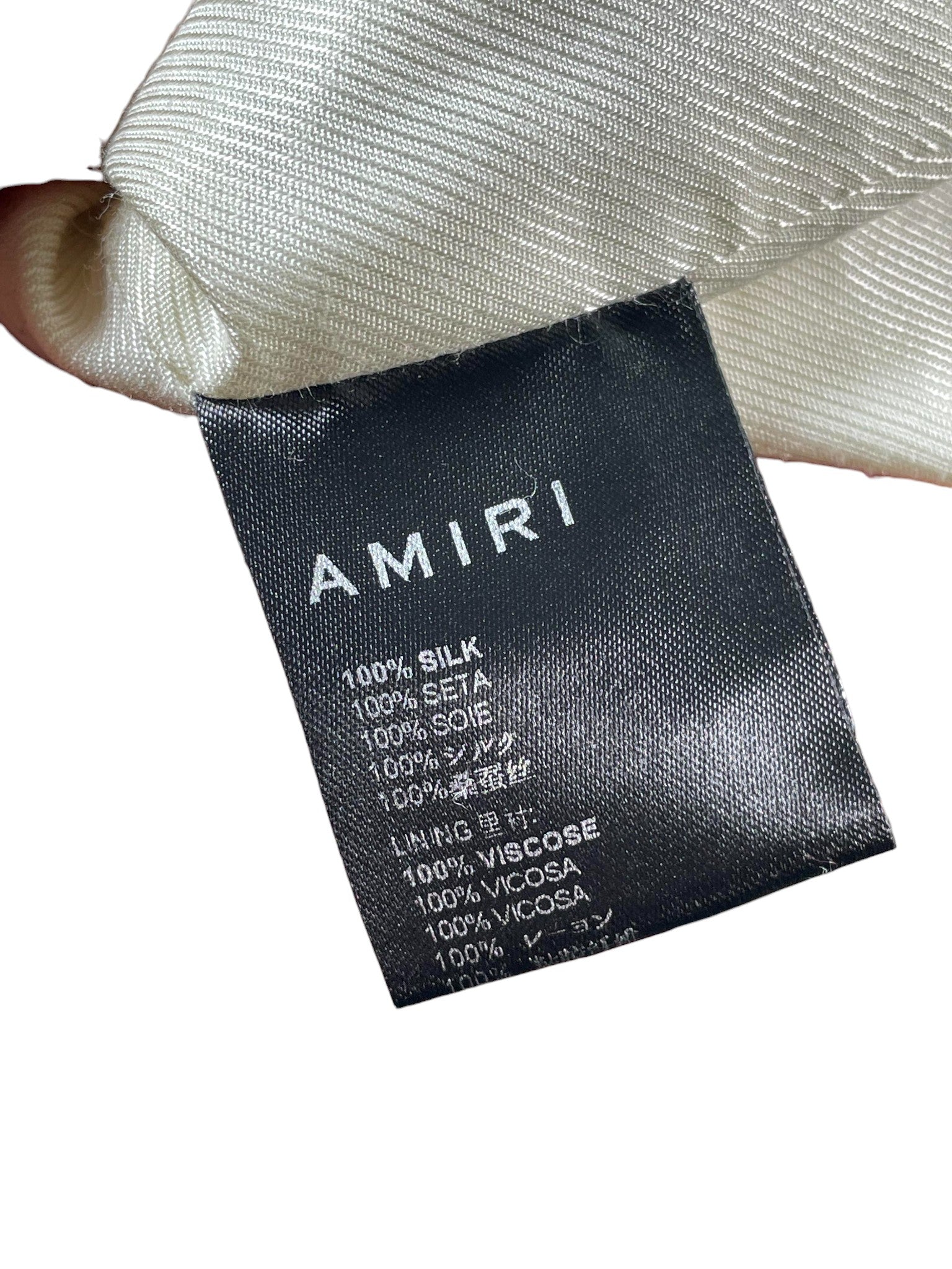 Amiri Rum Label Silk Jacket