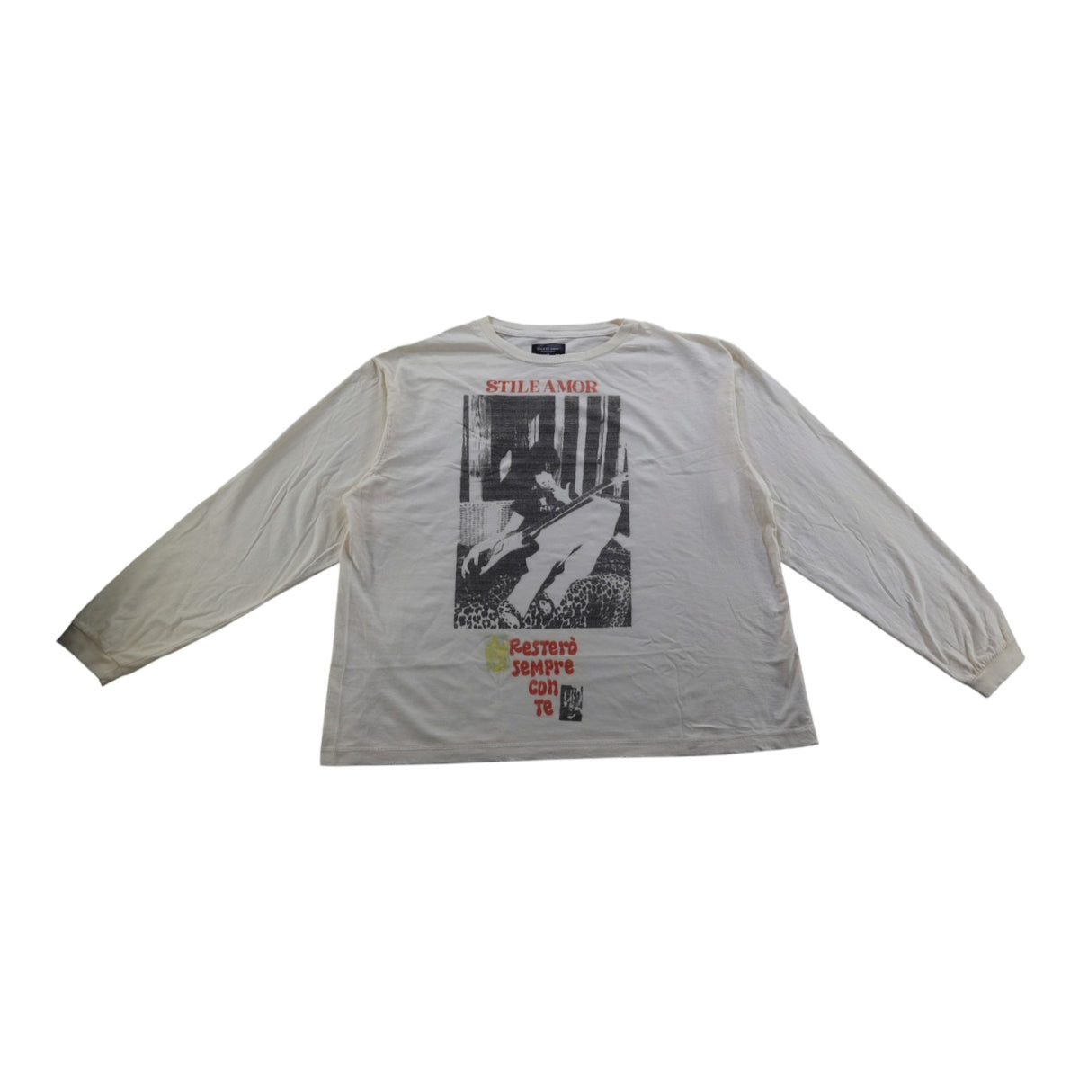 Stile De Amor 'Restero' Cream LS Tee