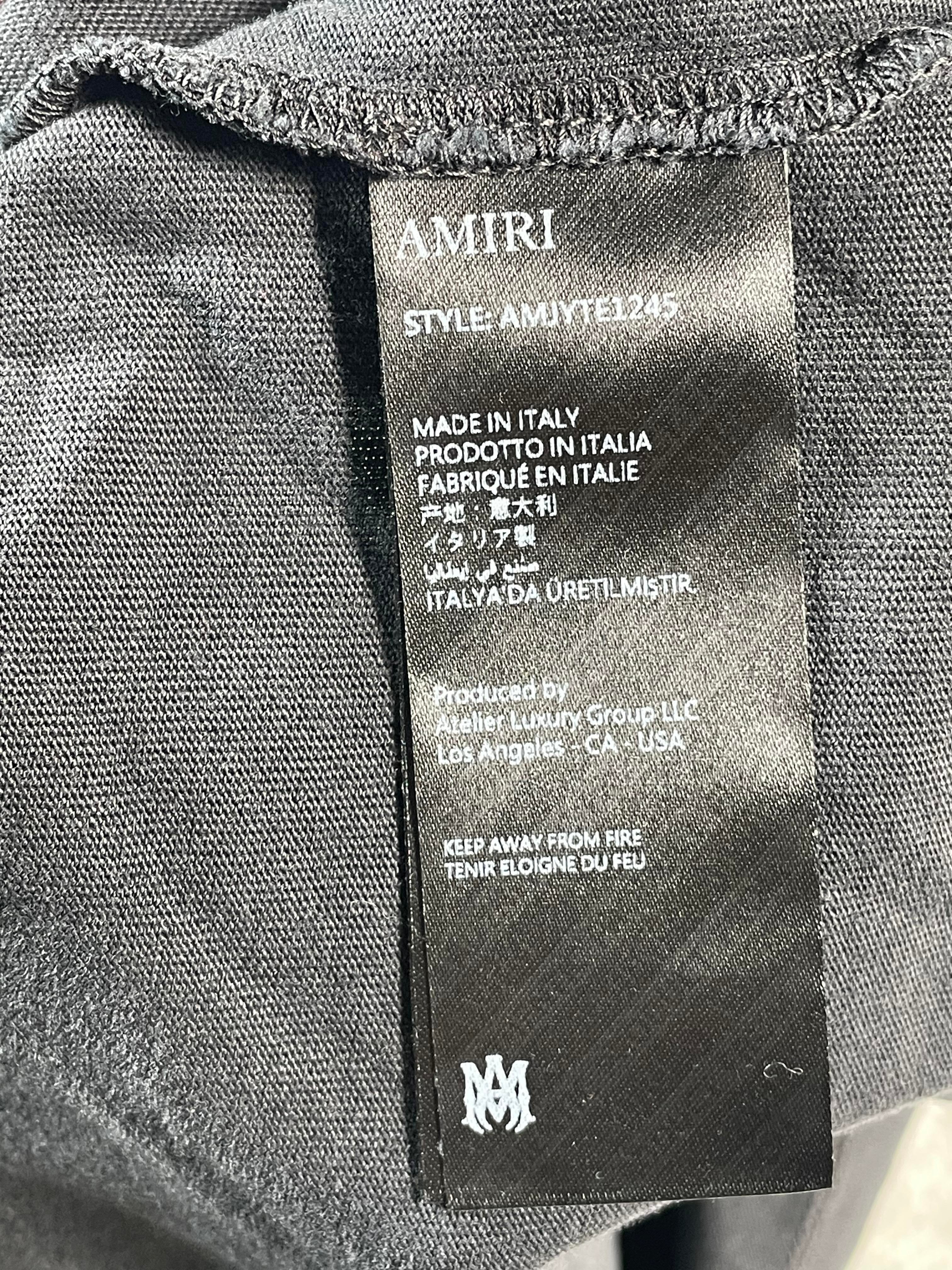 Amiri 'Magic' Black Tee