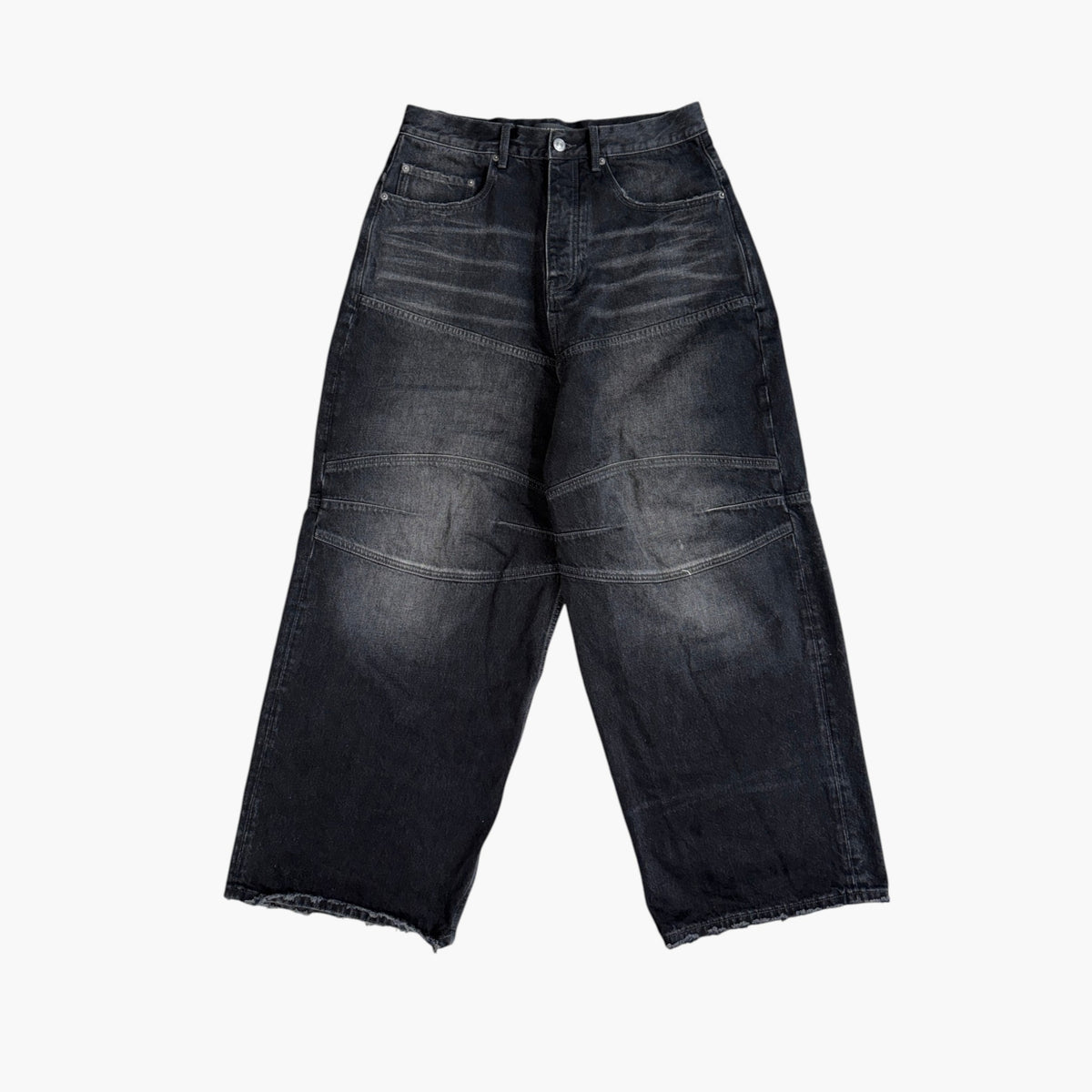 Balenciaga George V Baggy Black Jeans