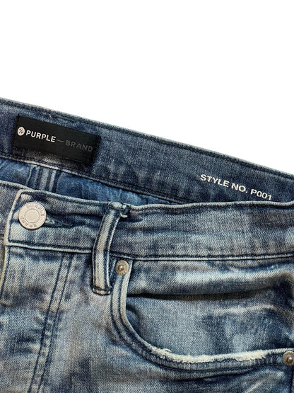 Purple Brand Light Wash Tie Dye Jeans