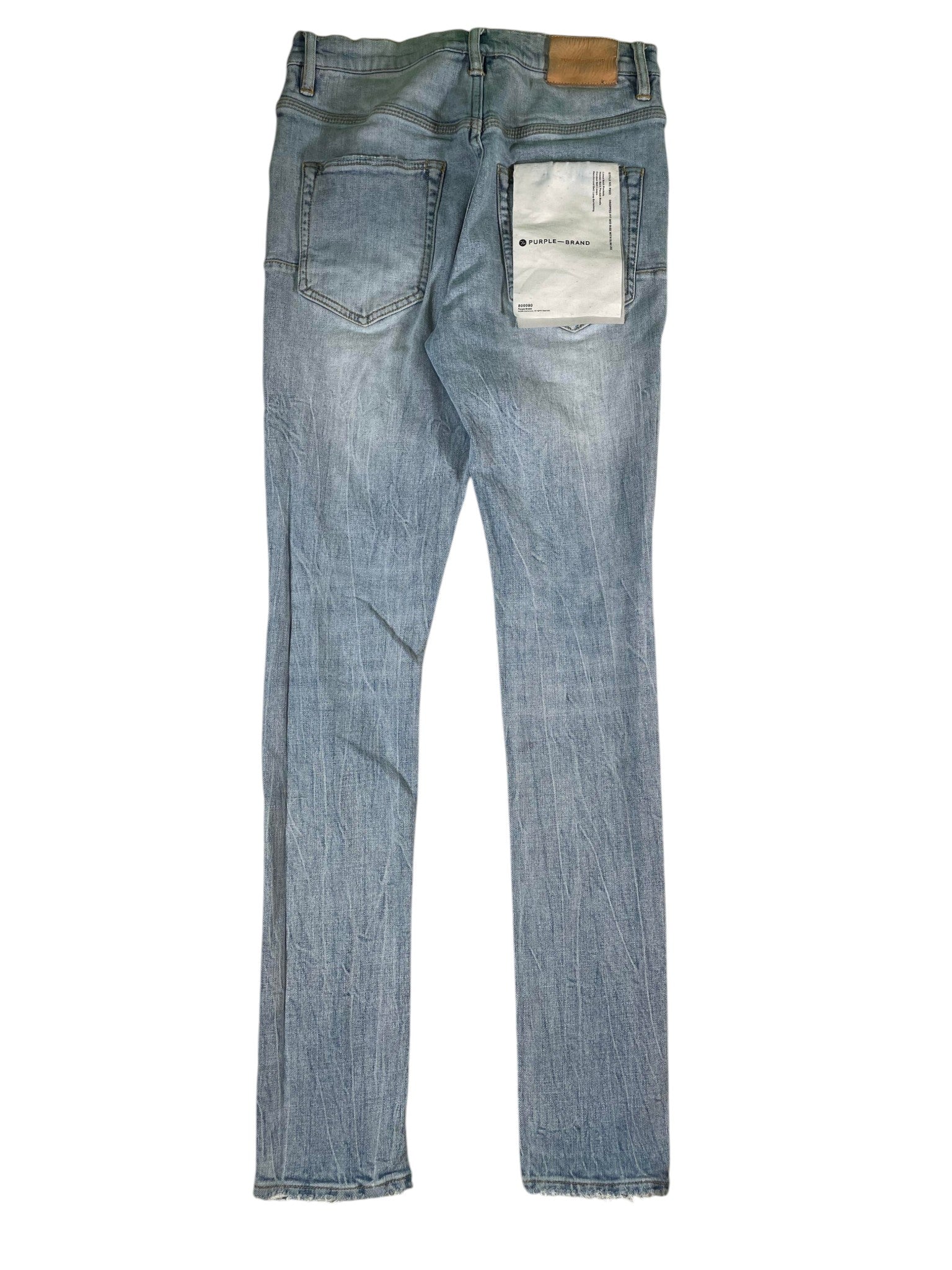 Purple Brand Light Wash Knee Ripped Jeans