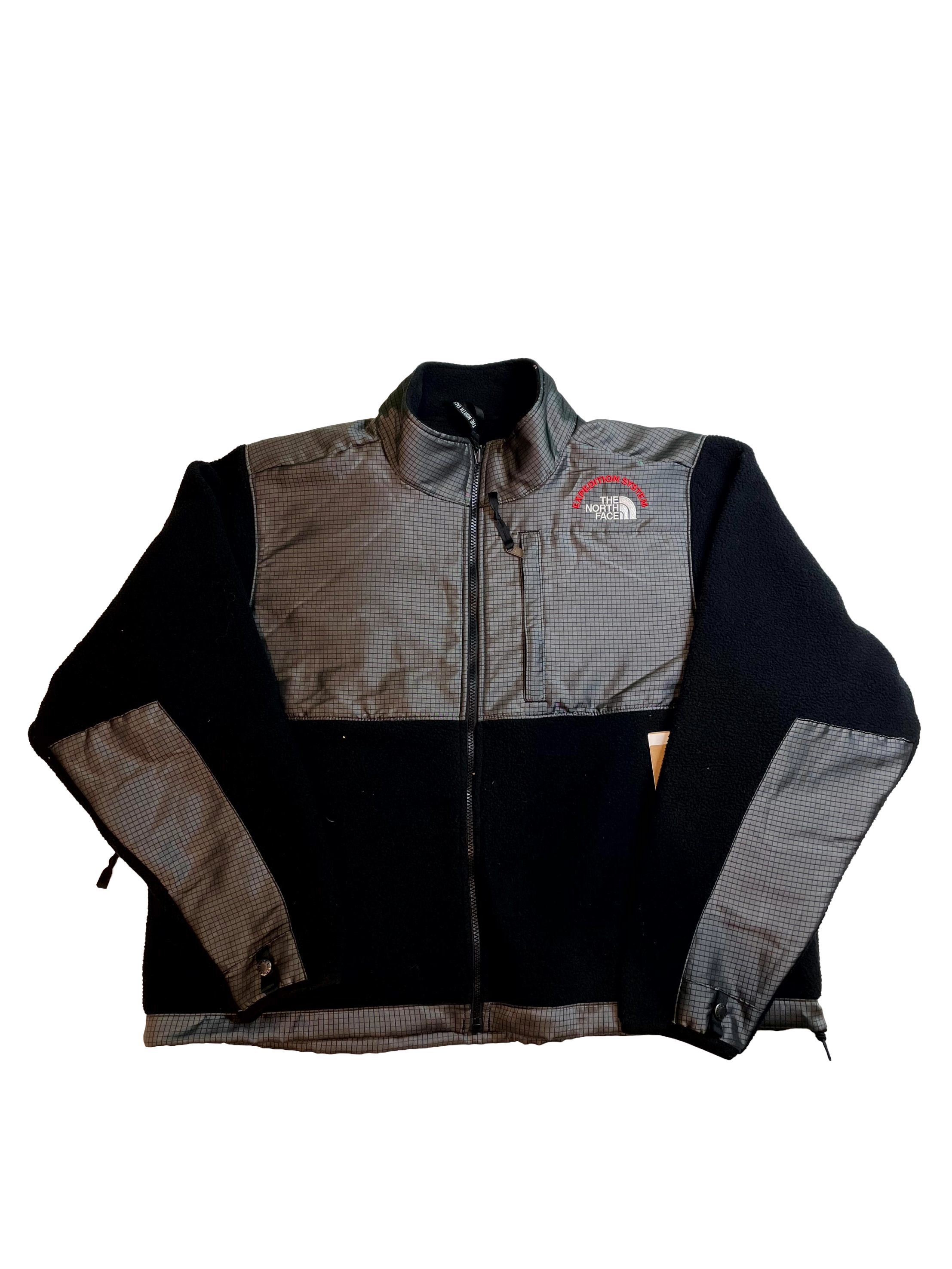 The North Face Fleece Expedition System Zip Up Black & Gray Jacket
