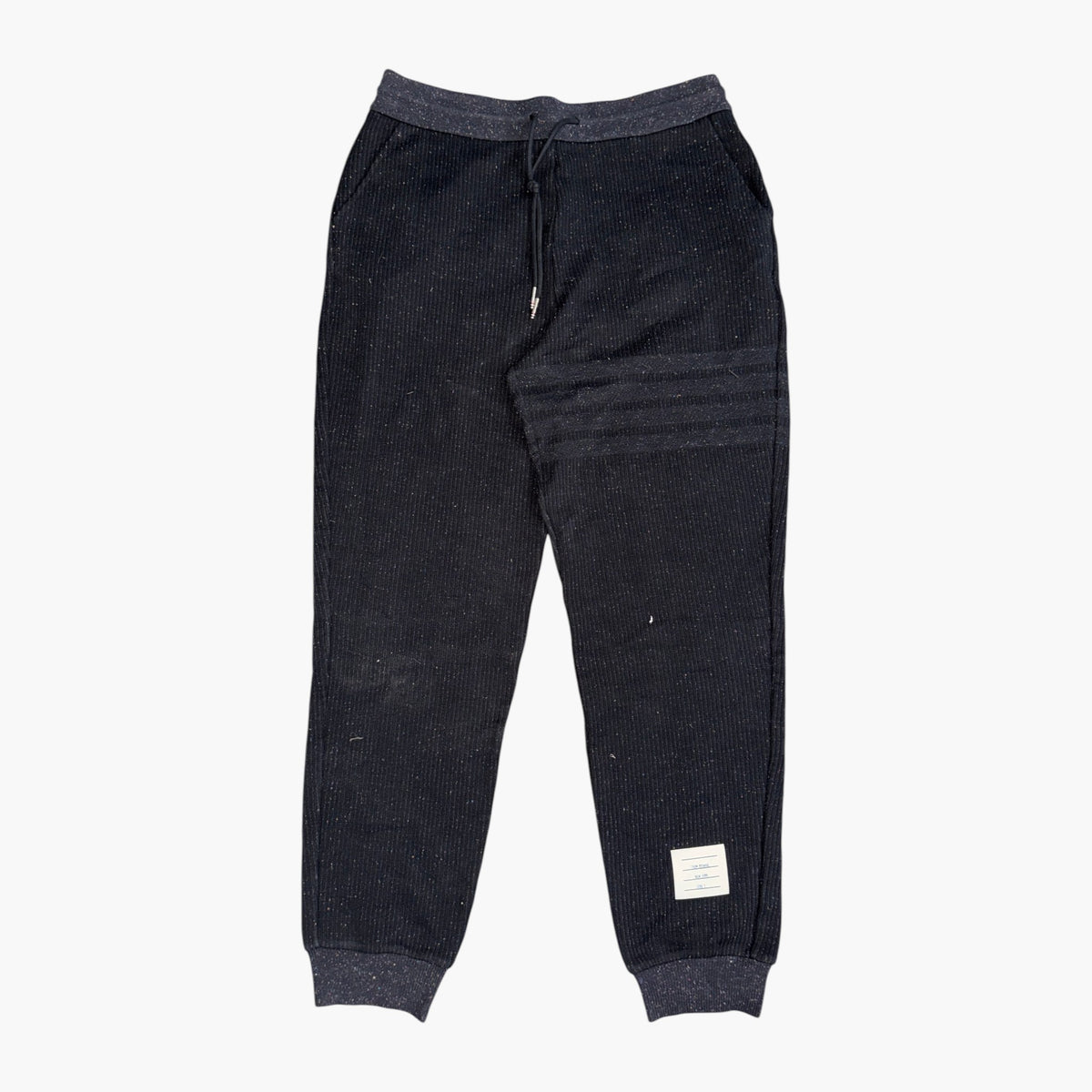 Thom Browne Fleck Black Silk Sweats